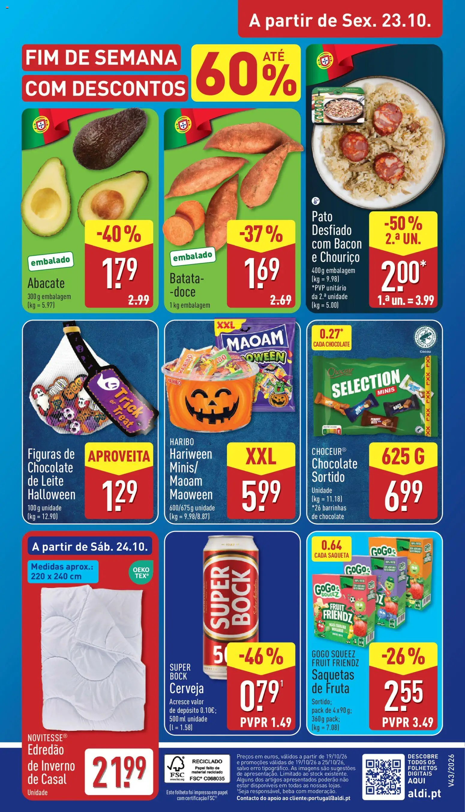 Aldi folheto │ válido de 24/10/2026 | Página: 36 | Produtos: Batata, Pato, Saquetas, Chocolate