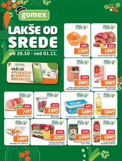 Gomex katalog Lakše od srede - pregled Gomex kataloga - važi od 28.10.2026