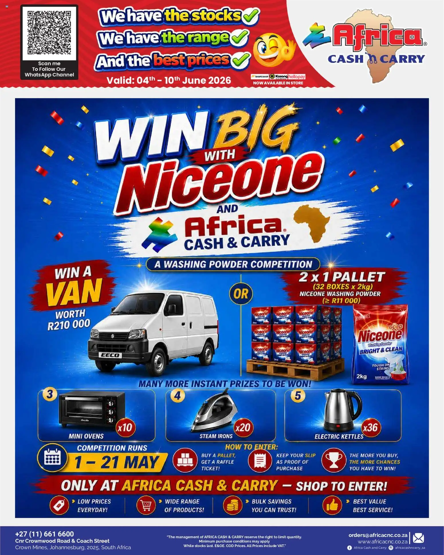 New Africa Cash & Carry catalogue – valid from 04.06.2026 | Page: 17 | Products: Powder, Washing powder