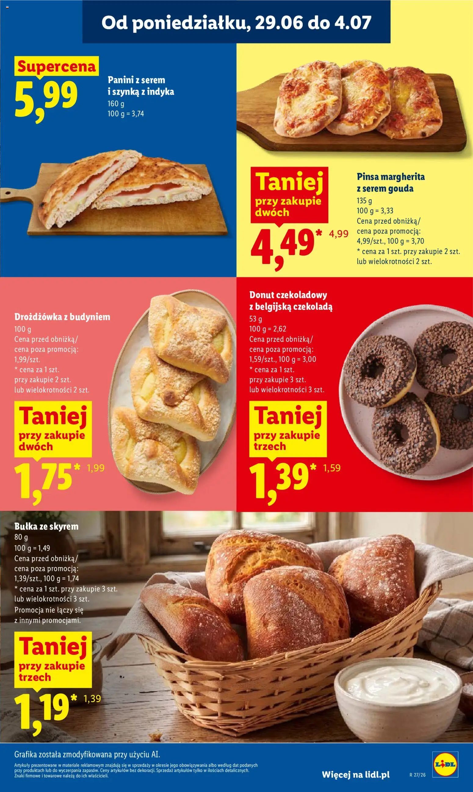 Lidl Polsko leták od 29.06.2026 | Strana: 39 | Produkty: Donut, Gouda, Pinsa