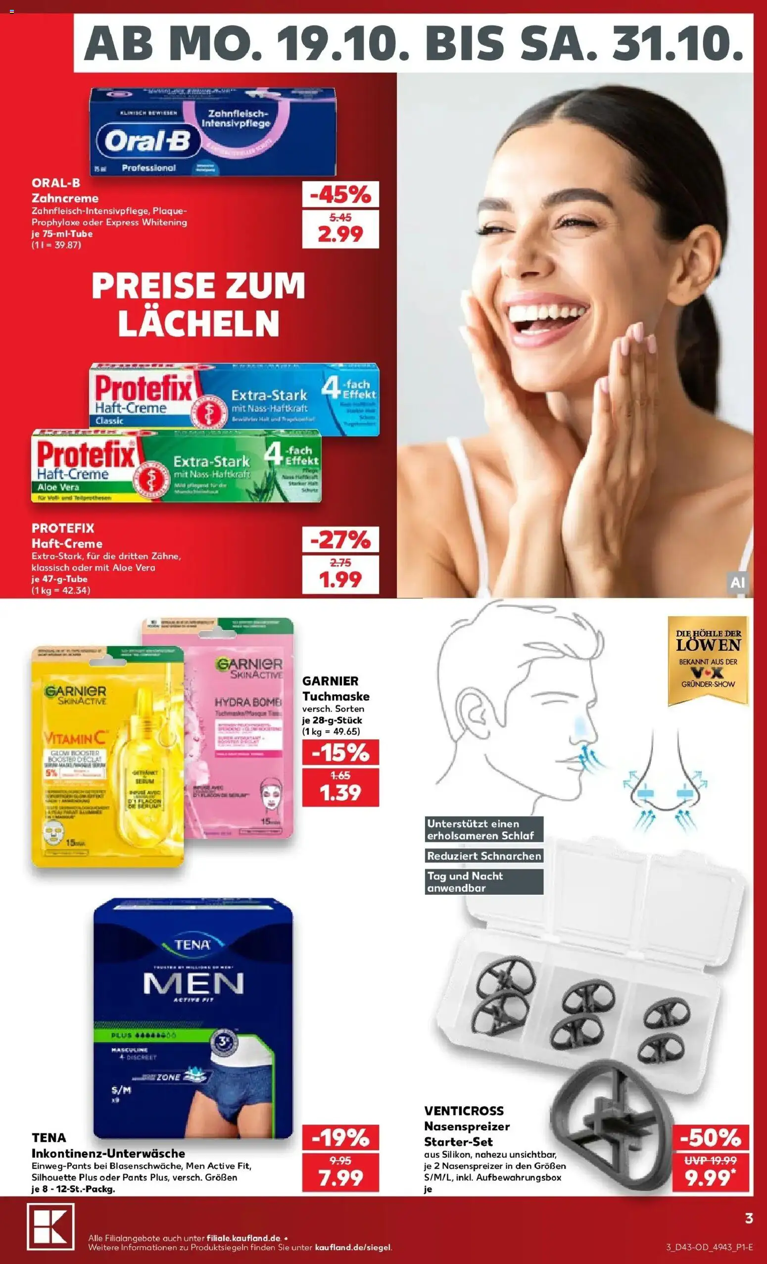 Prospekt Kaufland ab 19.10.2026 » Angebote Online zum Blättern | Seite: 71 | Produkte: Tuchmaske