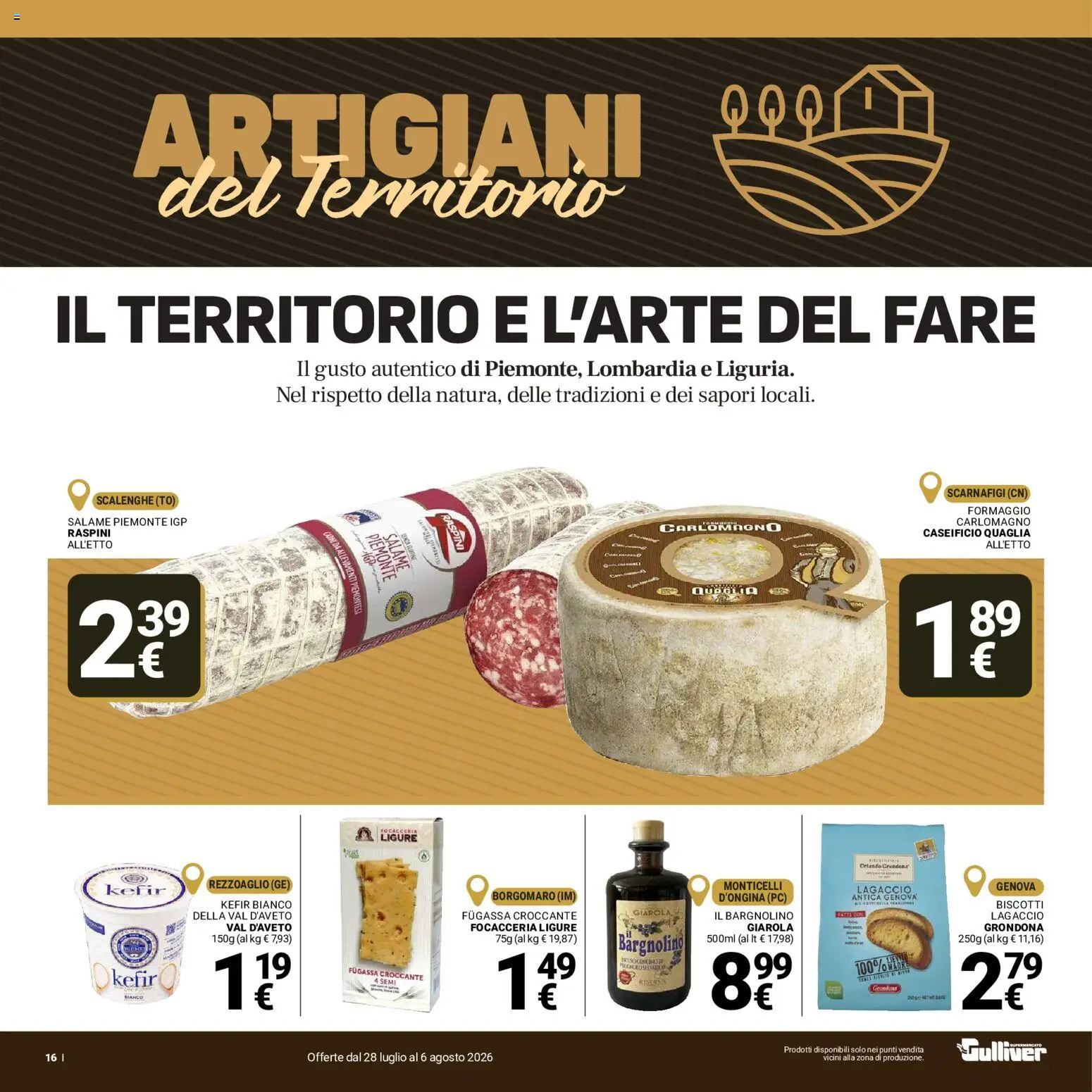 Volantino Gulliver del 28/07/2026 | Pagina: 16