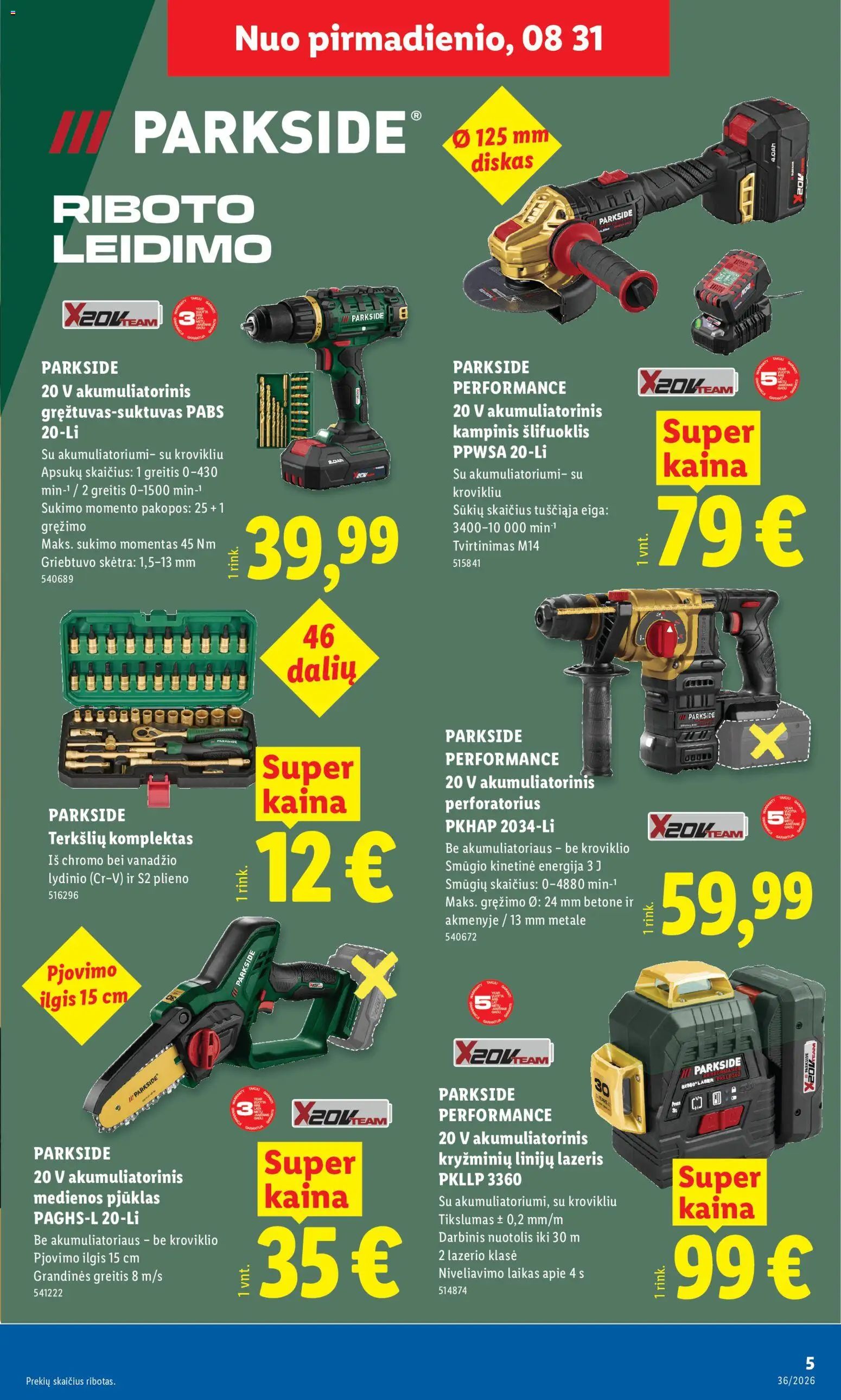 LIDL akcijos nuo 2026.08.31 | Puslapis: 5 | Prekių: Diskas