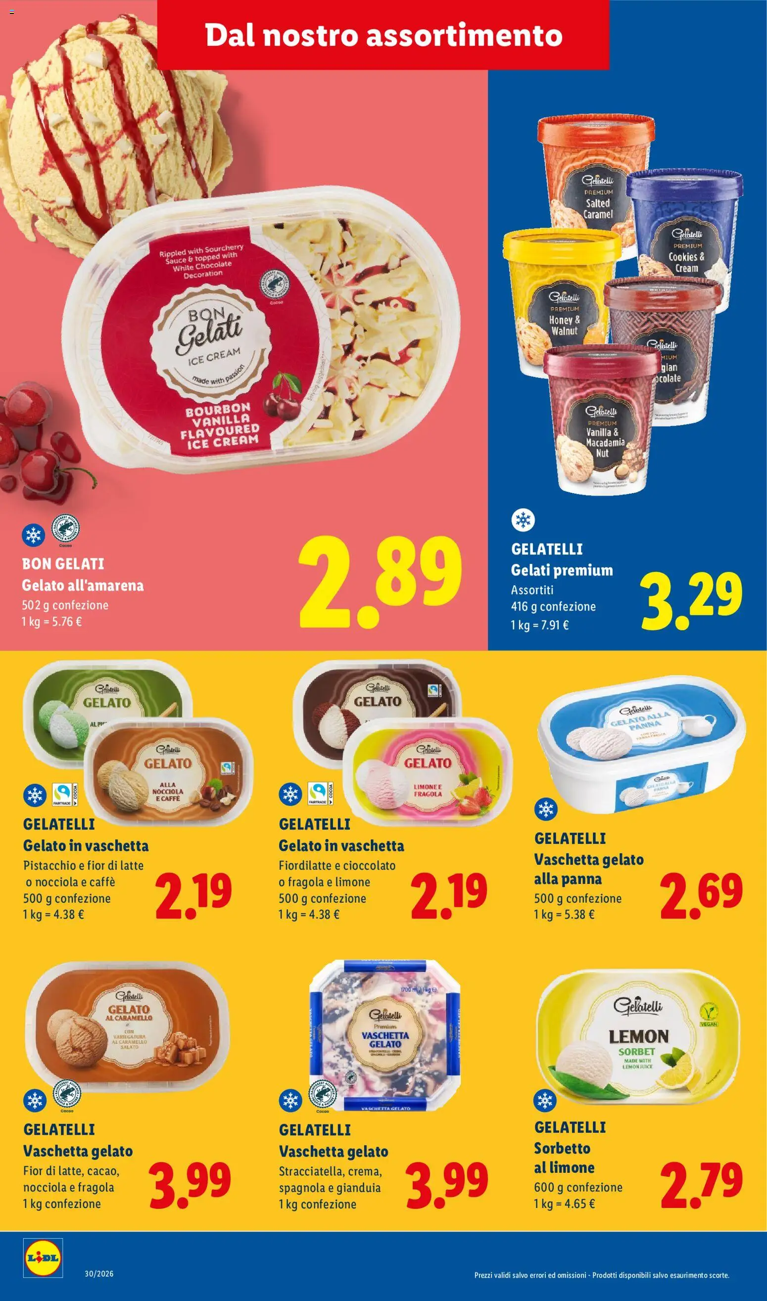Volantino Lidl del 10/08/2026 | Pagina: 10 | Prodotti: Vegan, Pistacchio, Panna, Gelato