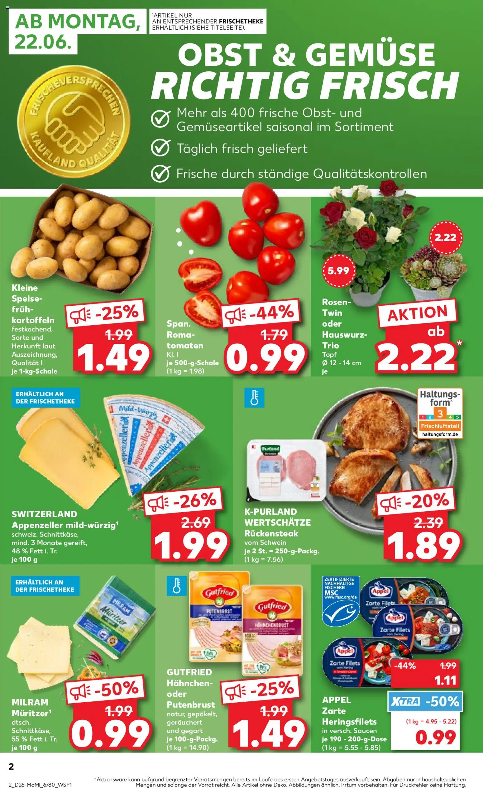 Kaufland Německo leták - Rostock od 22.06.2026 | Strana: 2