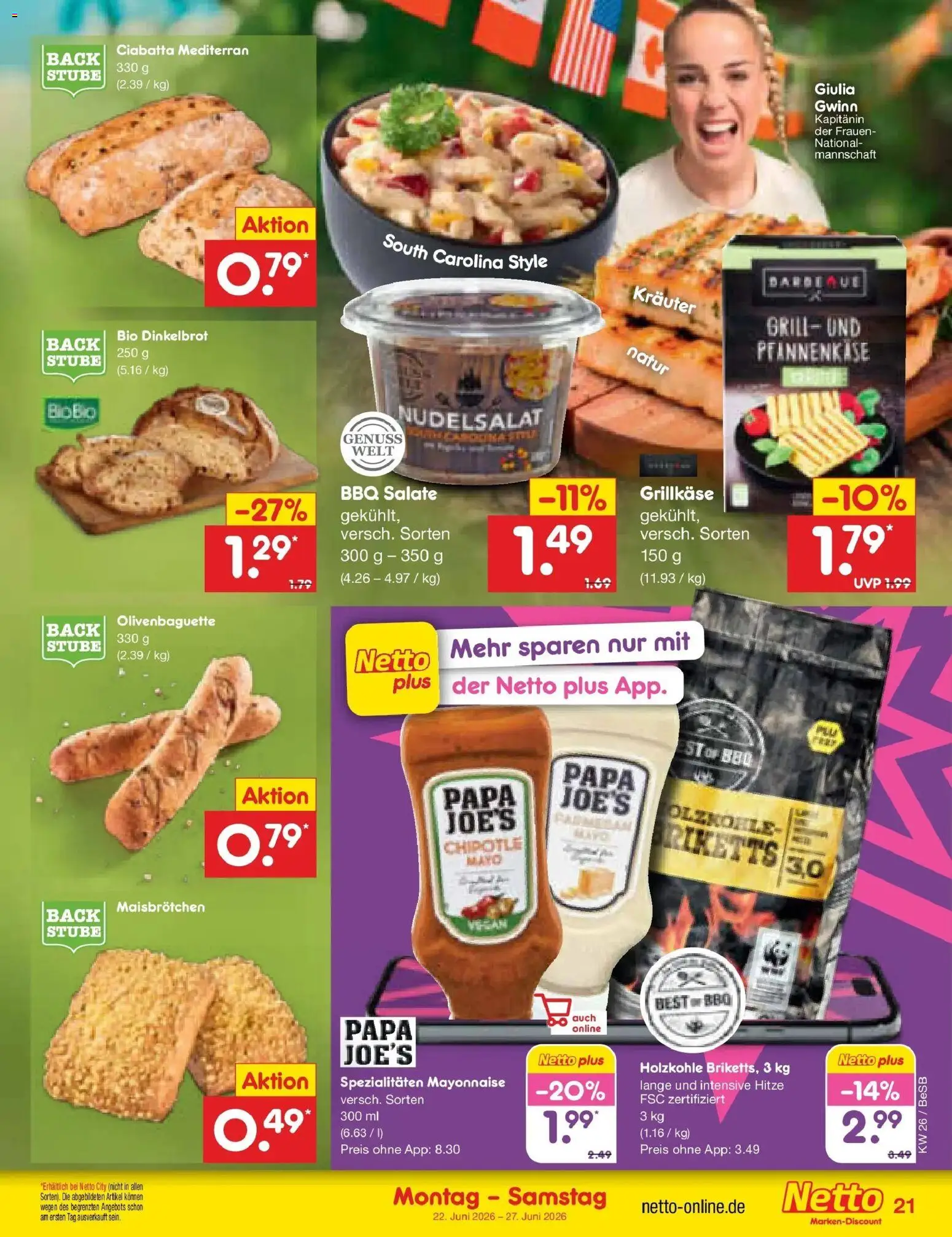 Netto Marken-Discount Prospekt Kremmen – gültig ab 21.06.2026 | Seite: 27 | Produkte: Grill, Mayonnaise