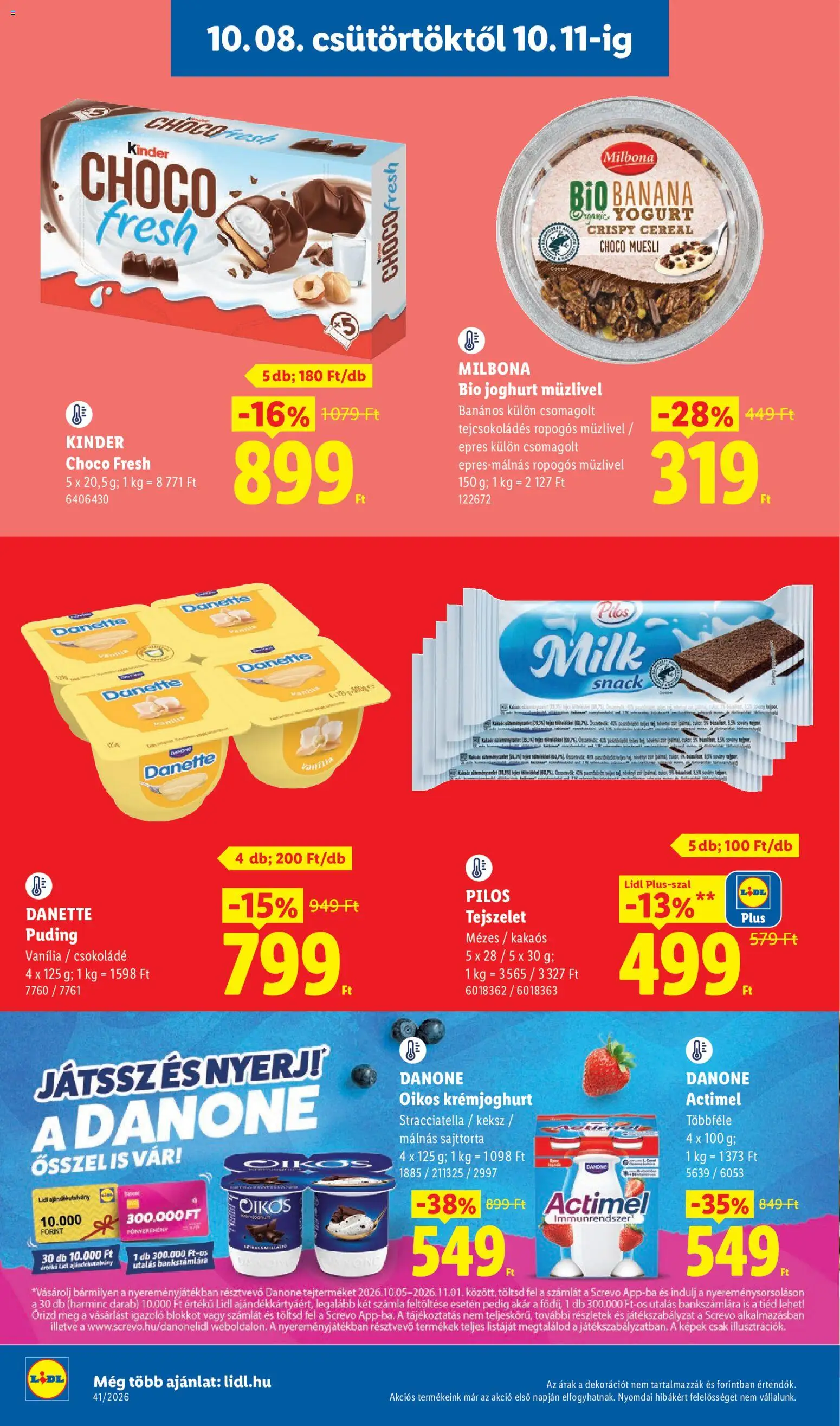 Lidl akciós ujság - amely érvényes a következő dátumtól: 2026.10.08. | Oldal: 8