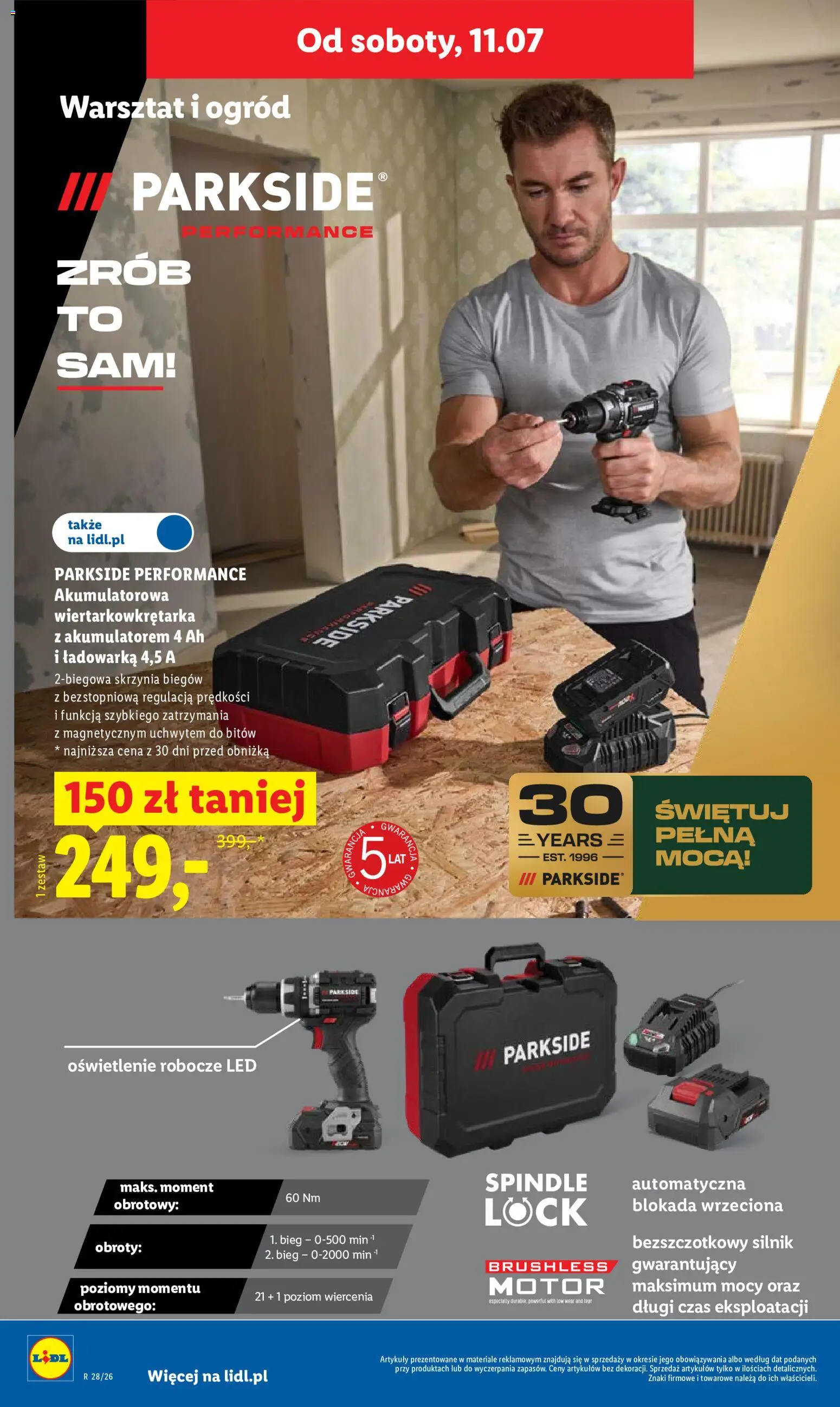 Lidl Polsko leták od 09.07.2026 | Strana: 40 | Produkty: Parkside, LED