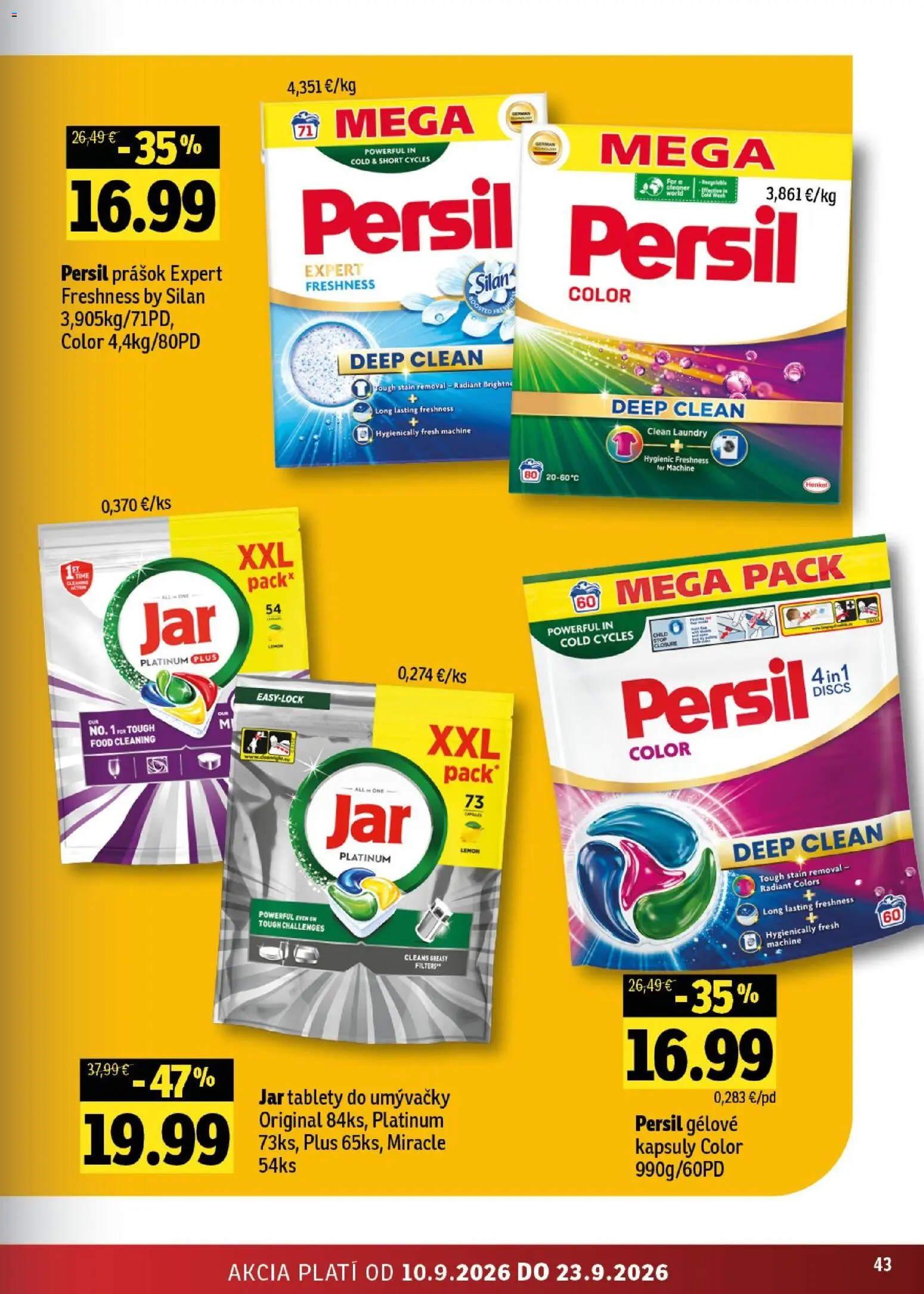 Nové Fresh akcie – leták je platný od 10.09.2026 | Strana: 43