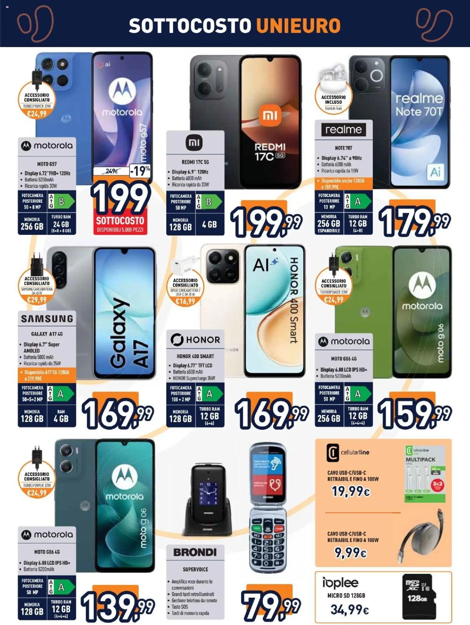 Volantino Unieuro del 02/10/2026 | Pagina: 8 | Prodotti: Samsung Galaxy, Telefono, Batteria, Samsung