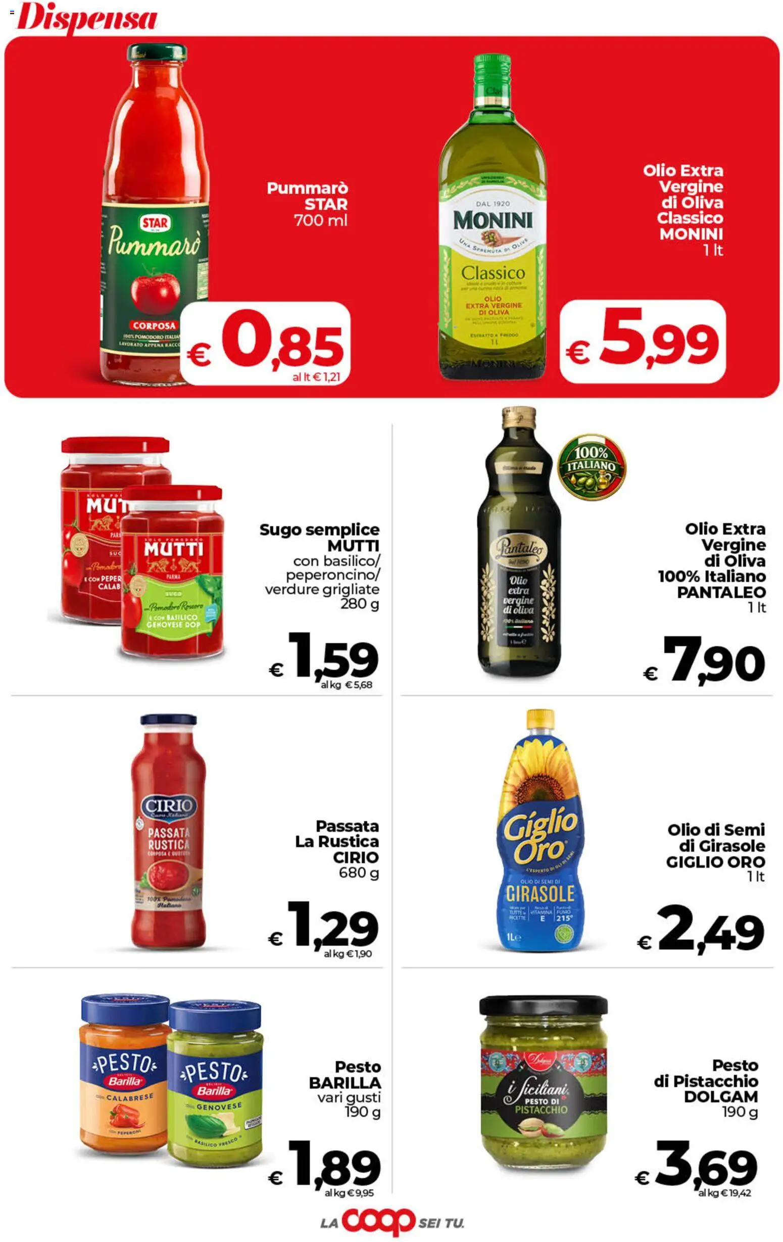 Volantino COOP del 21/08/2026 | Pagina: 27 | Prodotti: Pistacchio, Pomodoro, Olio, Pesto