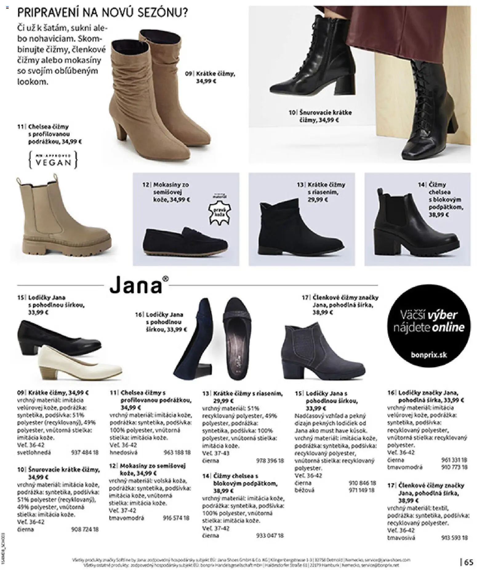 Nové Bonprix akcie – leták je platný od 10.08.2026 | Strana: 67 | Produkty: Mokasíny, Lodičky, Čižmy