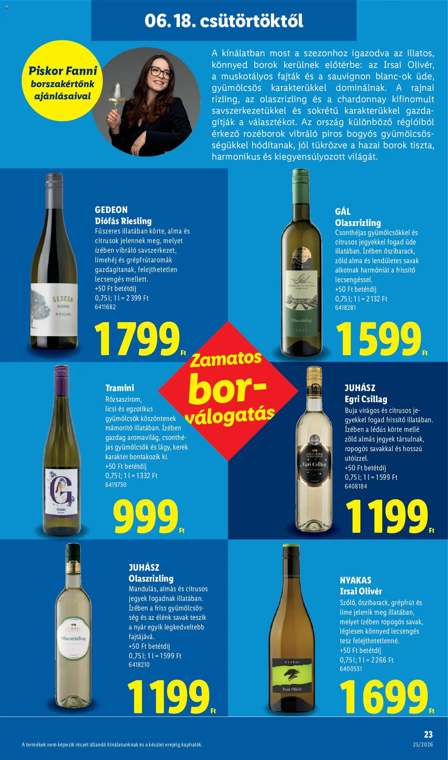 Lidl akciós ujság - amely érvényes a következő dátumtól: 18.06.2026 | Oldal: 23