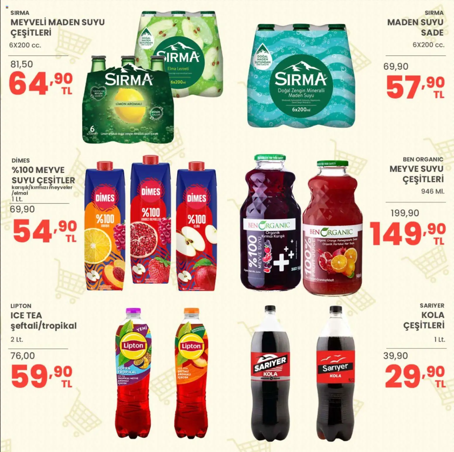 Sarıyer Katalog - 24 Temmuz 2026 tarihinden itibaren geçerlidir | Sayfa: 29 | Ürünler: Elma, Meyve, Limon, Ice tea