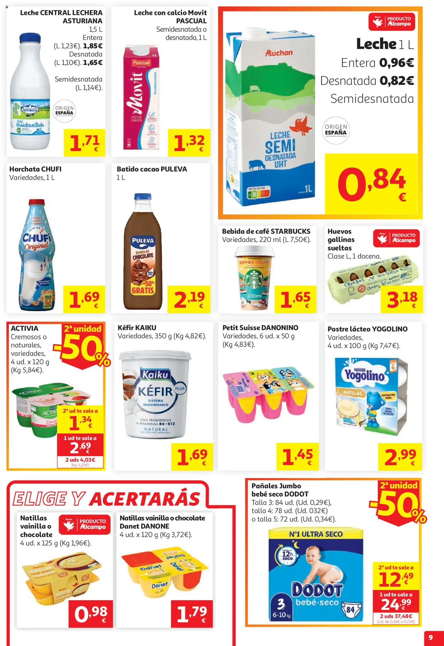 Alcampo Superstore │ válido desde el 05.05.2026 | Página: 9 | Productos: Huevos, Café, Chocolate, Té