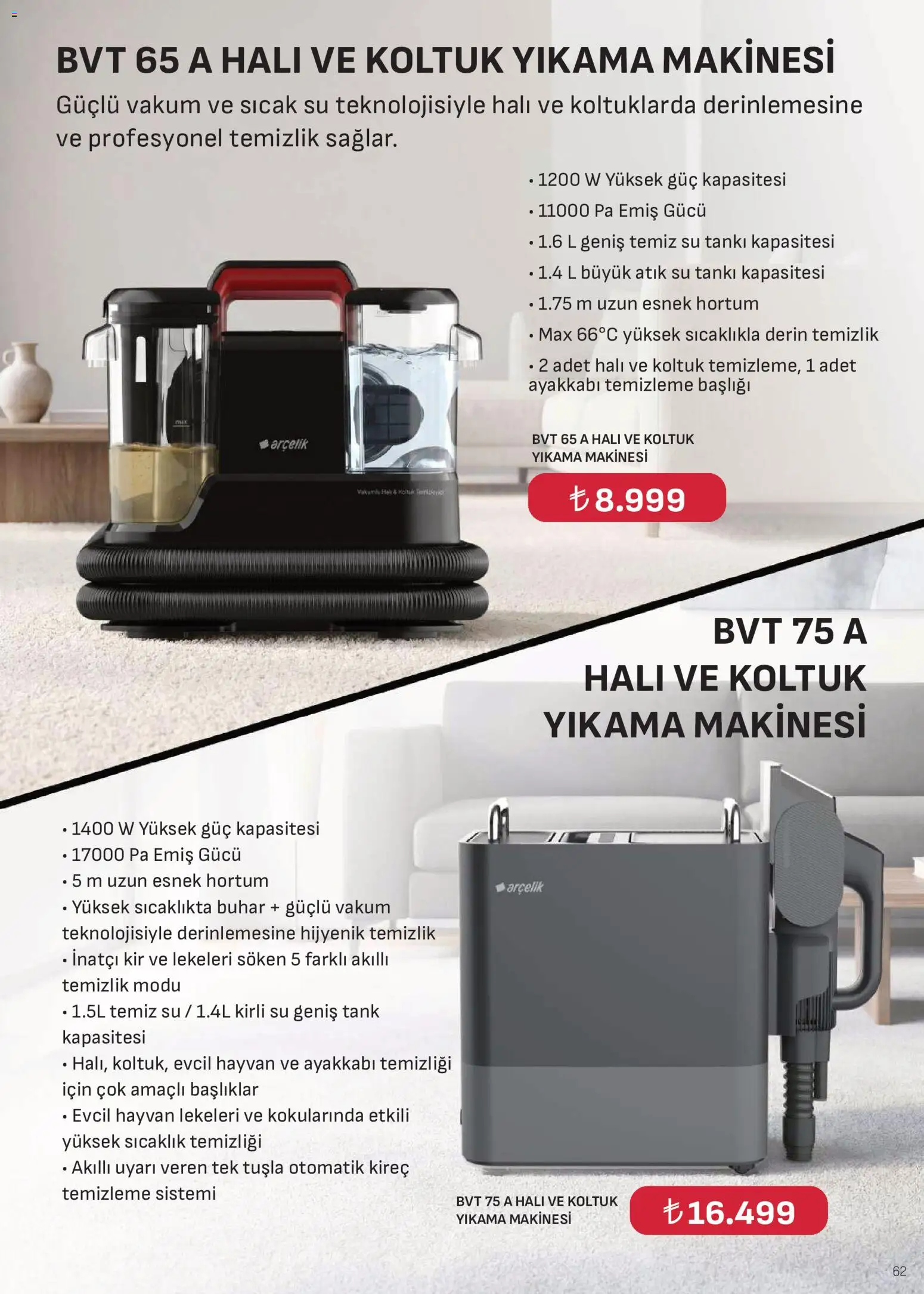 Arçelik Katalog - 01 Ağustos 2026 tarihinden itibaren geçerlidir | Sayfa: 62
