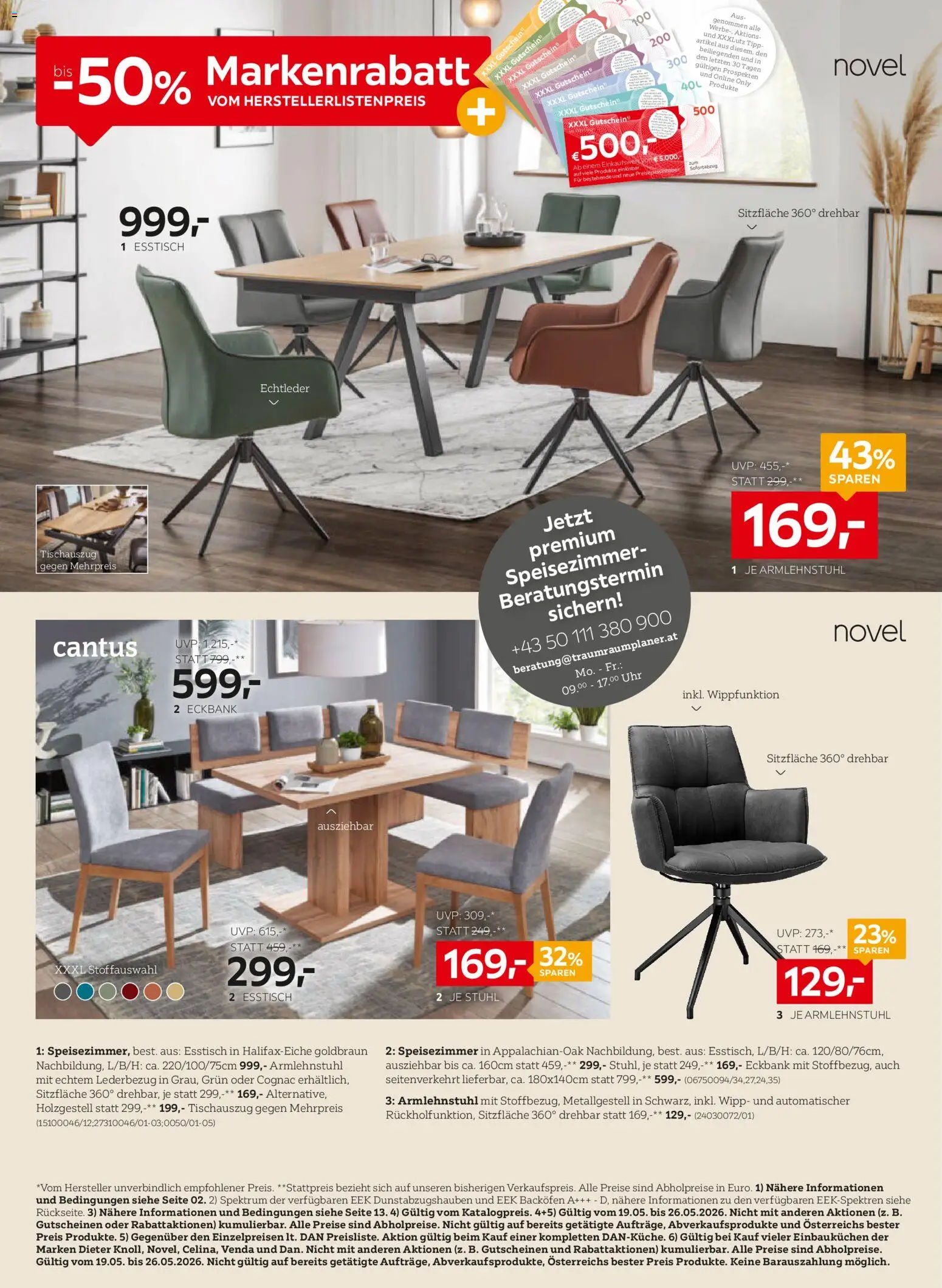 XXXLutz Prospekt aktuell gültig ab 19.05.2026 | Seite: 8 | Produkte: Uhr, Stuhl