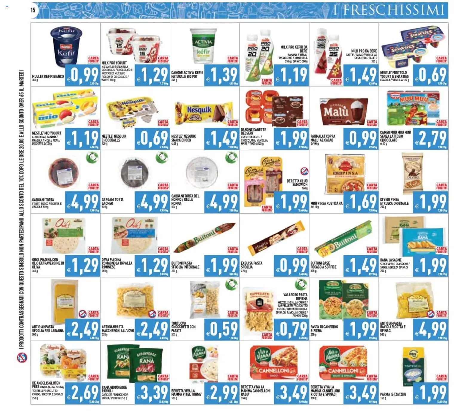 Volantino PIM Supermercati del 12/08/2026 | Pagina: 15 | Prodotti: Prosciutto, Carne, Dessert, Lasagne
