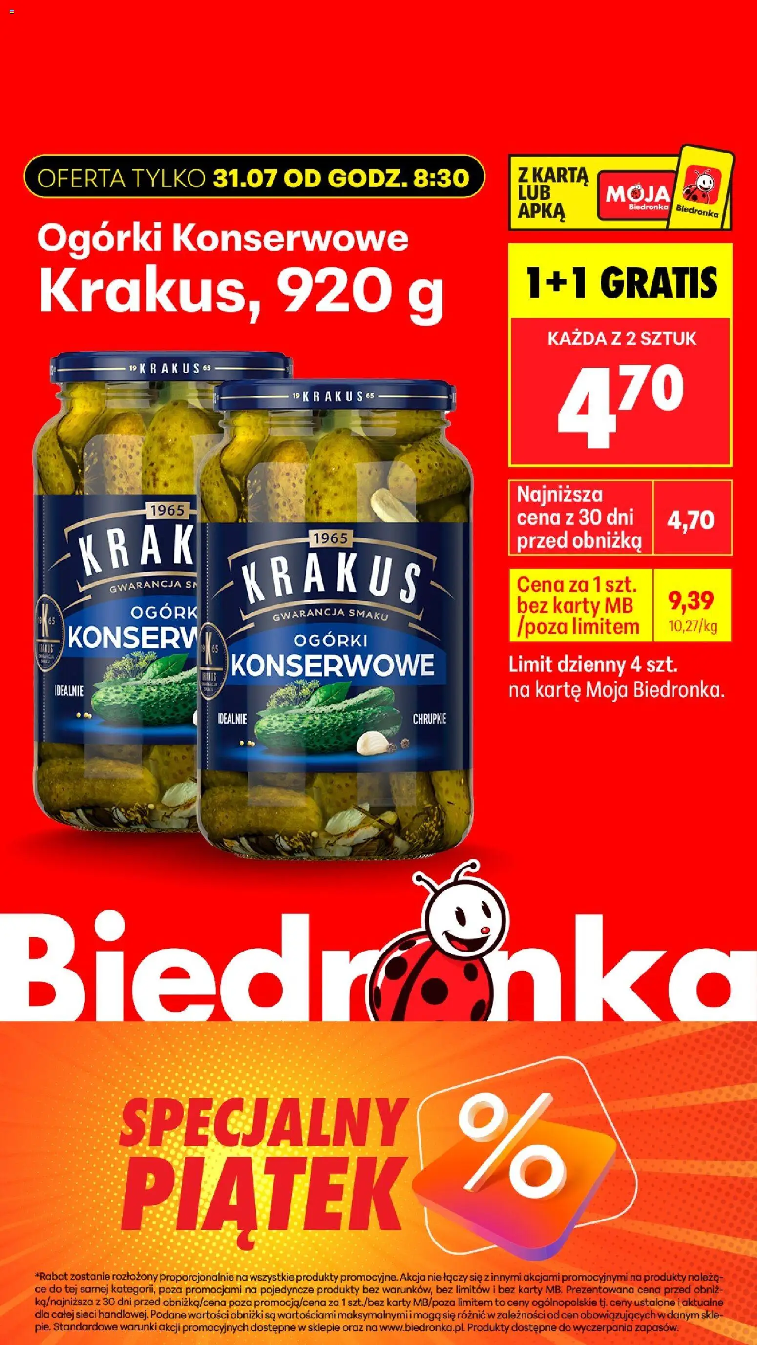 Biedronka Polsko leták - Okazje piątek od 31.07.2026 | Strana: 8 | Produkty: Karty