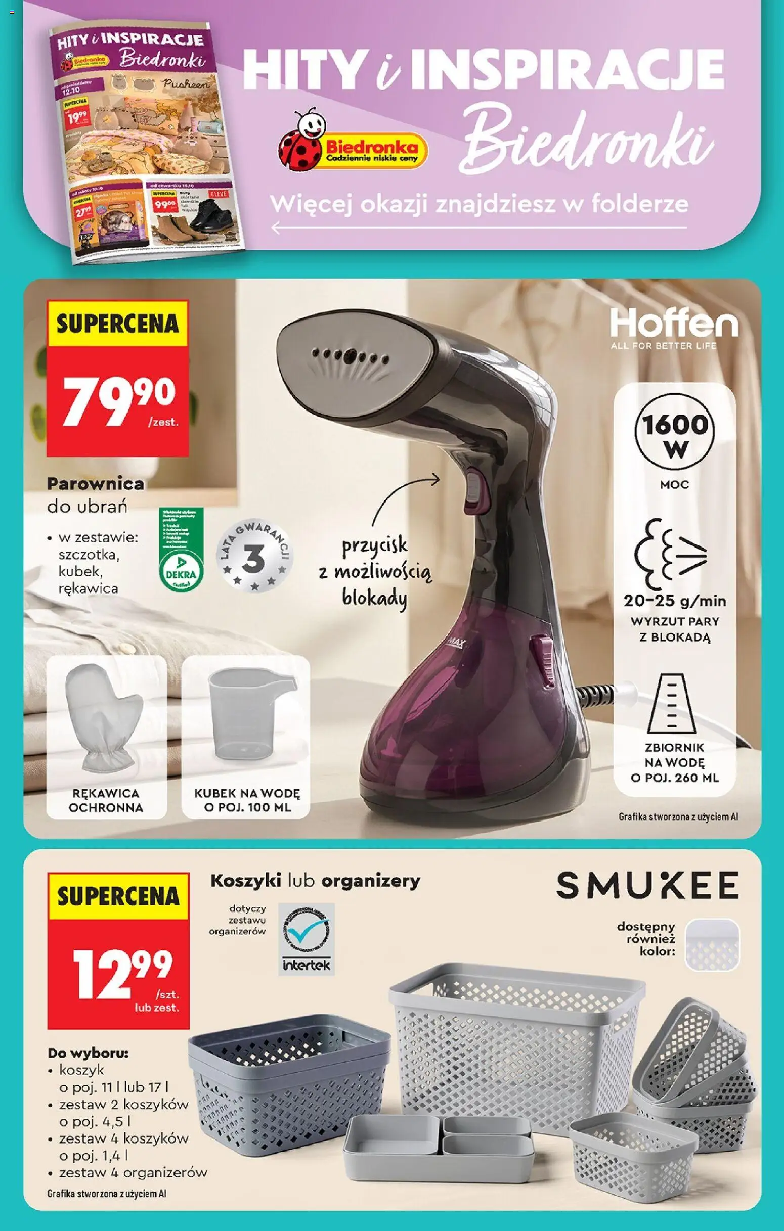 Biedronka gazetka - Czas na toast od 15.10.2026 | Strona: 88 | Produkty: Parownica do ubrań, Parownica