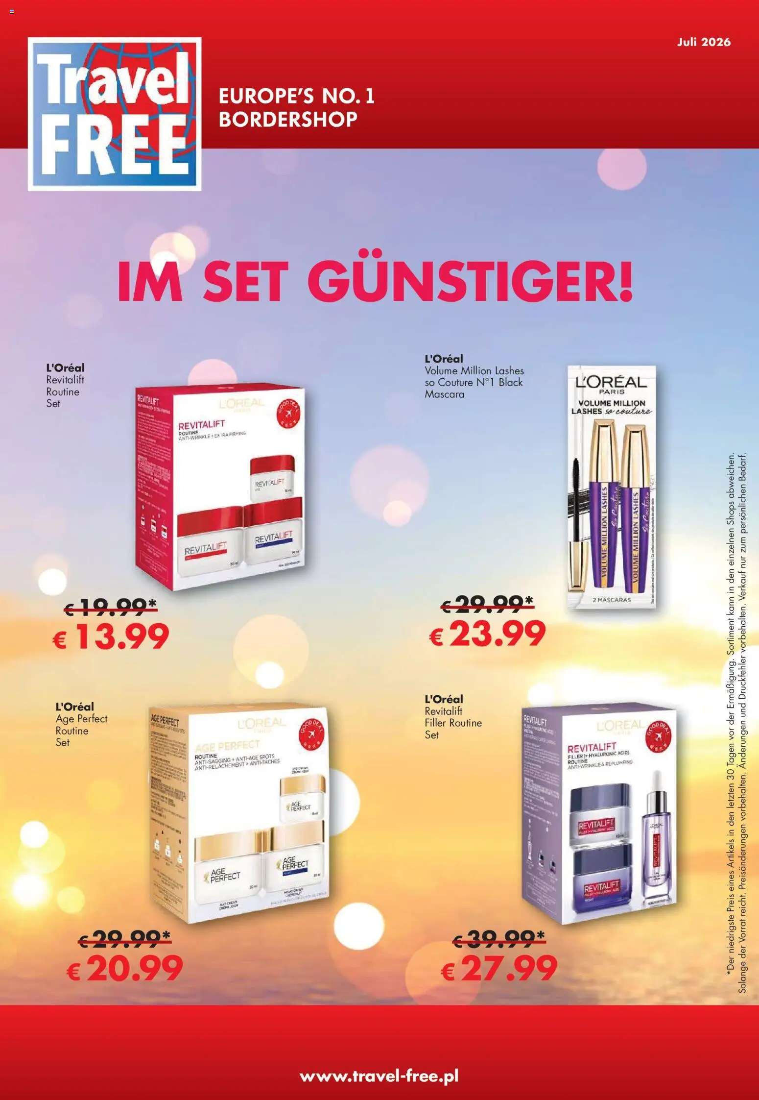 Travel Free Angebote – gültig ab 01.07.2026 | Seite: 1