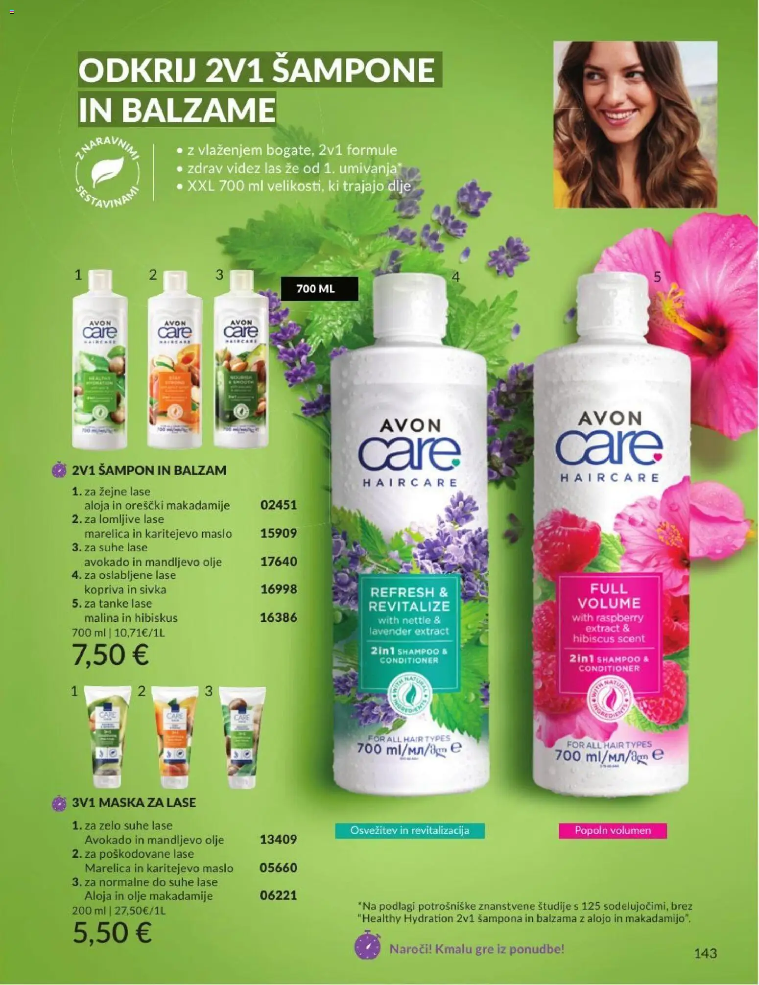 Novi Avon katalog ponudbe – veljaven od 30.06.2026 | Stran: 143 | Izdelki: Maska za lase, Maska, Orescki, Avokado