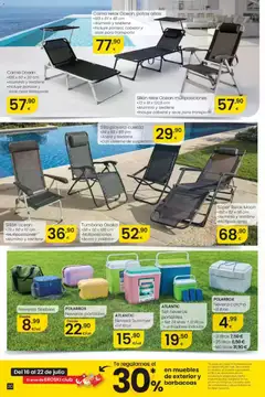 Vista previa Eroski Oferta válido desde el 16/07/2026 | Página: 20 | Productos: Muebles, Cama, Sillón, Silla