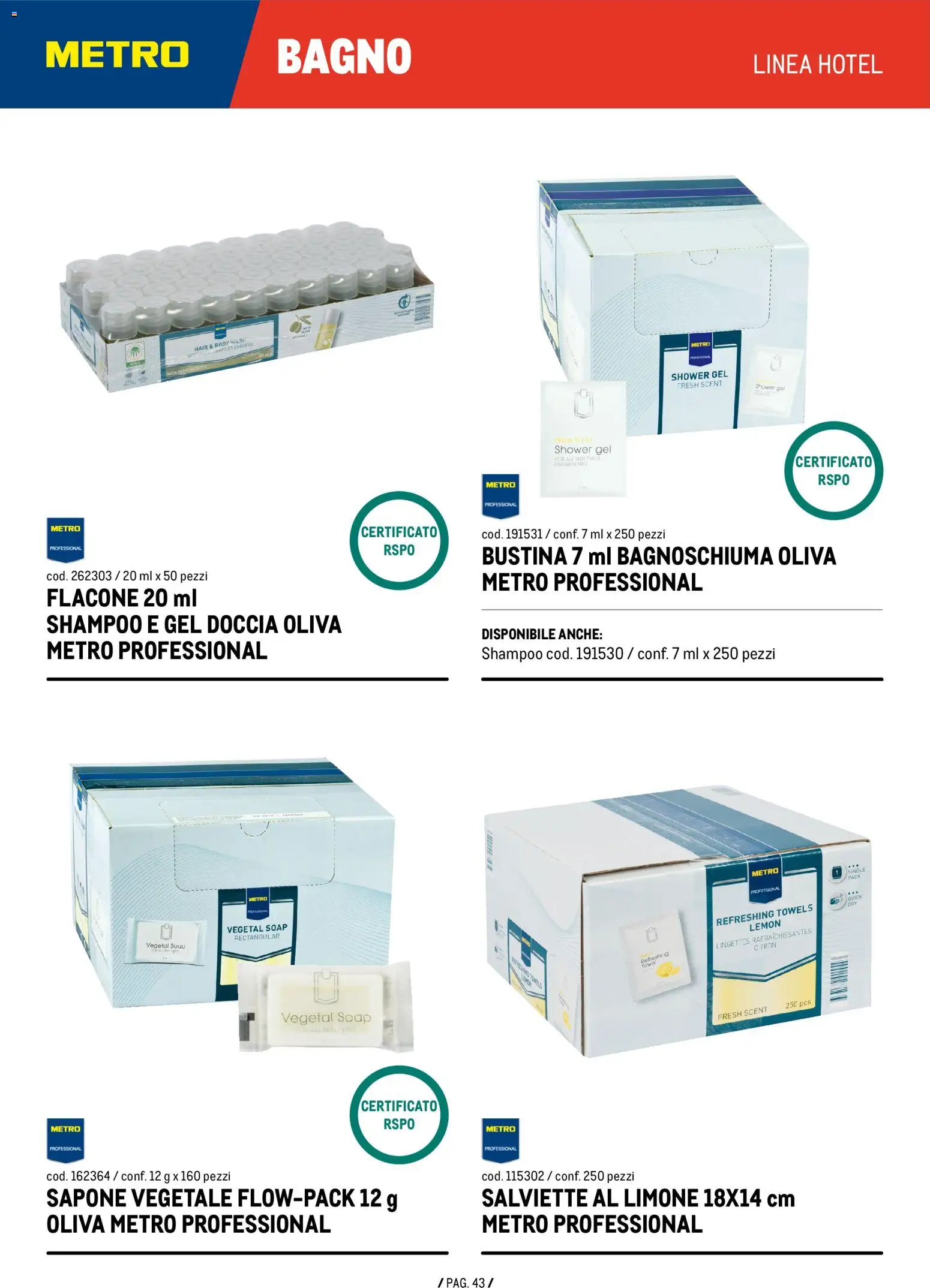 Volantino Metro del 04.06.2026 | Pagina: 43 | Prodotti: Sapone, Bagnoschiuma, Limone, Bagno