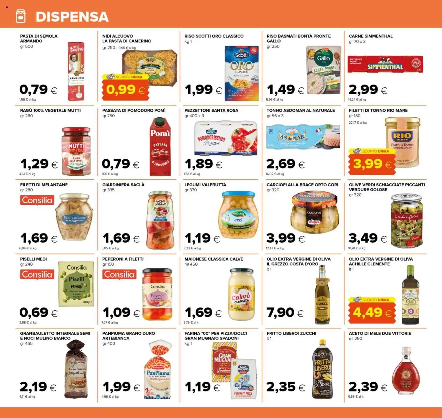 Volantino Tigre del 25/09/2026 | Pagina: 16 | Prodotti: Aceto di mele, Carciofi, Tonno, Aceto