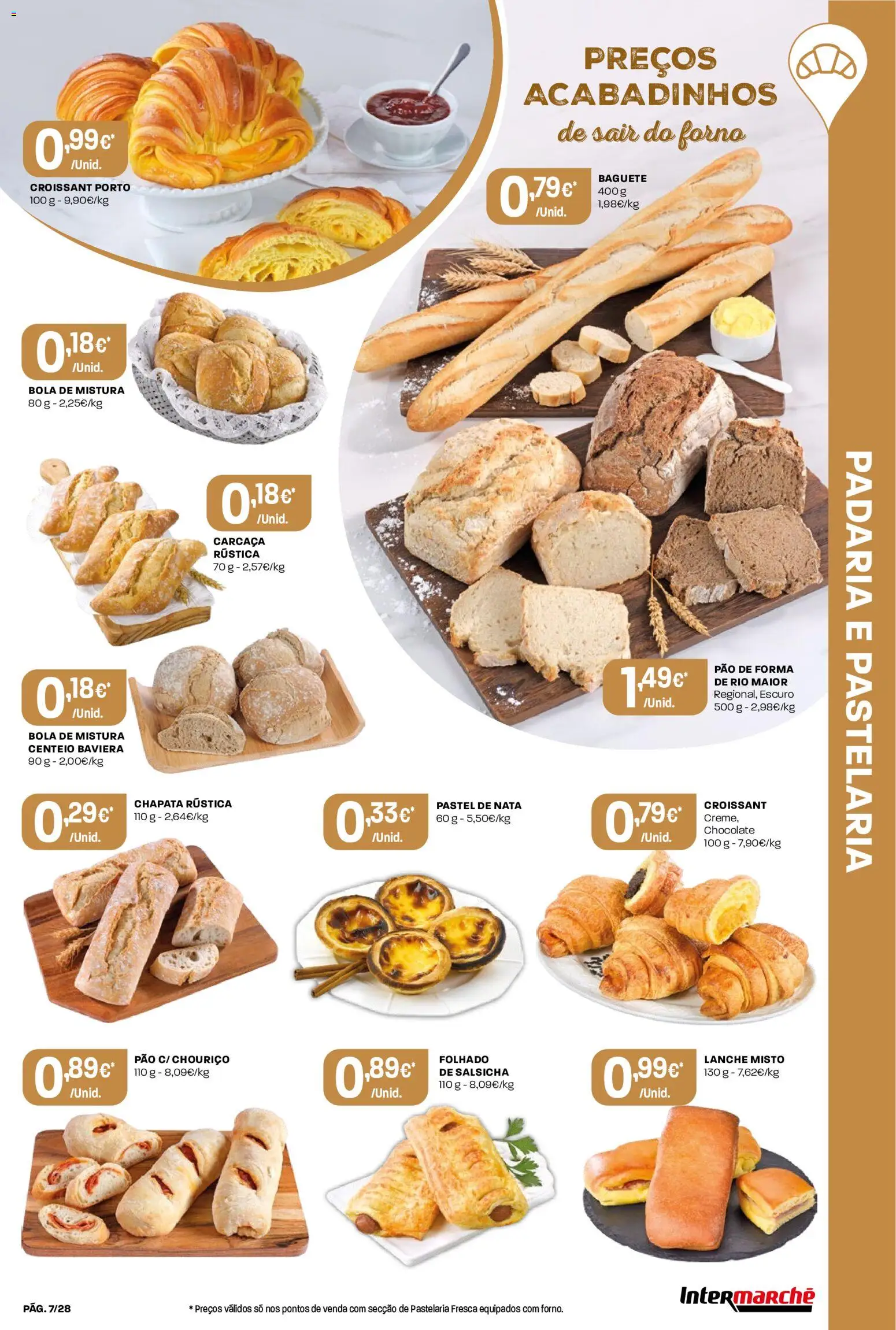 Intermarché Folheto Contact │ válido de 02/07/2026 | Página: 7 | Produtos: Centeio, Salsicha, Pão, Chocolate