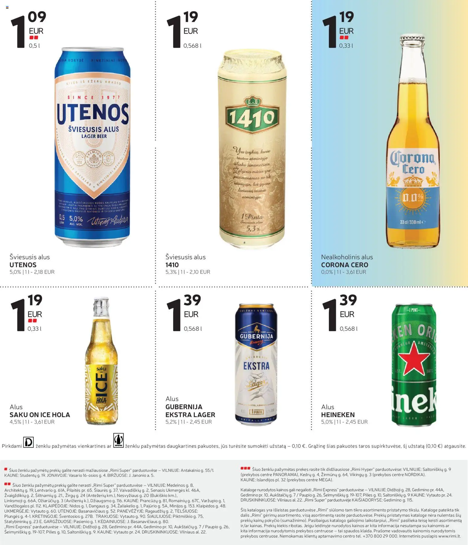 Rimi akcijos nuo 2026.09.22 | Puslapis: 13 | Prekių: Nealkoholinis alus, Alus