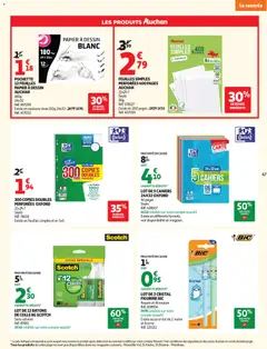 Auchan folder / publicité - Voorbeeld van een folder van Auchan, geldig van 28/07/2026 | Pagina: 47 | Producten: La, Papier