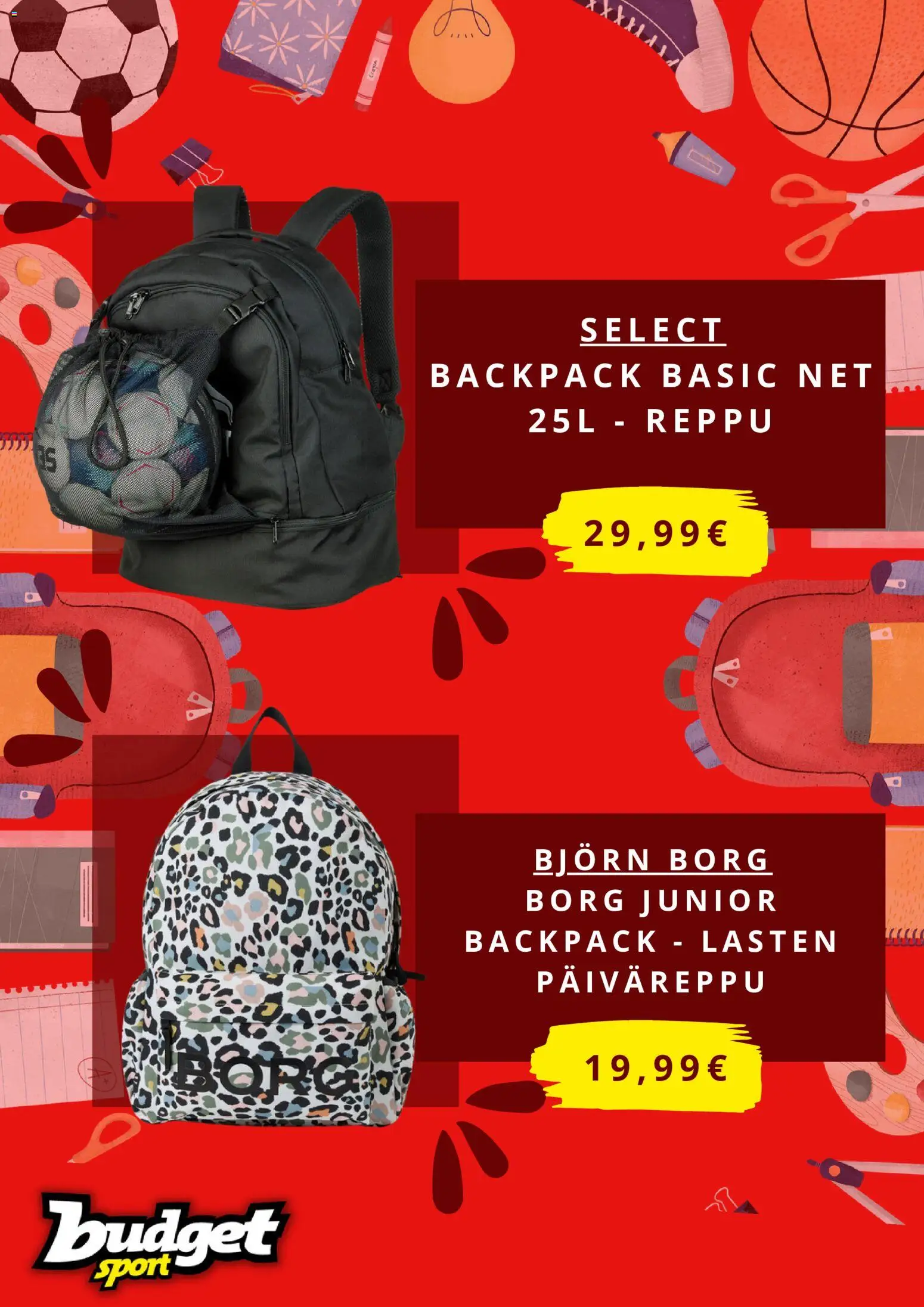 Budget Sport tarjoukset – voimassa 06/09/2026 alkaen | Sivu: 4 | Tuotteet: Reppu