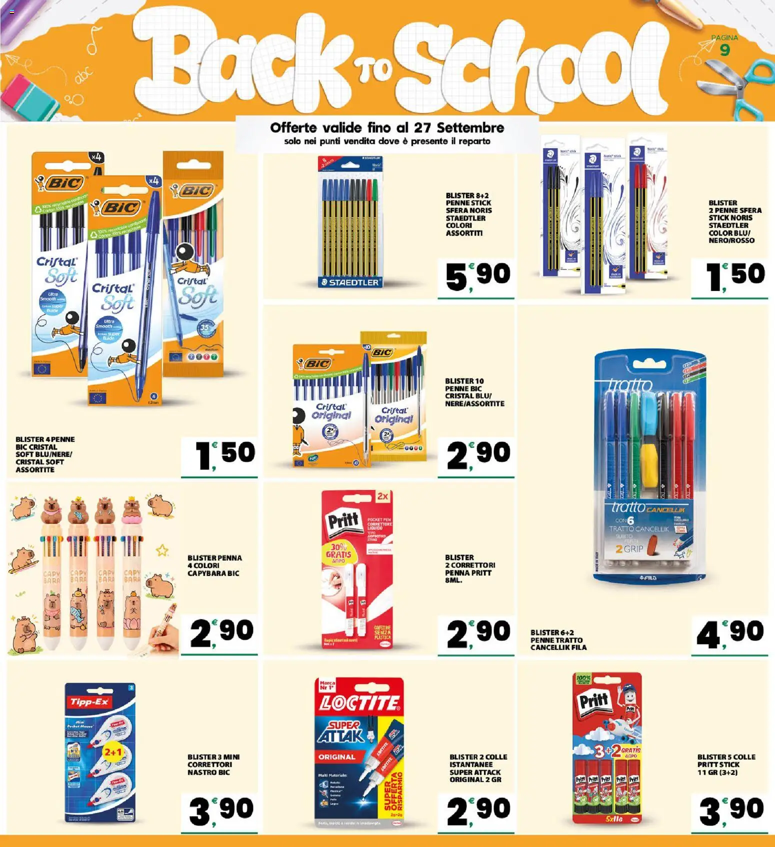 Volantino Eurospar del 31/08/2026 | Pagina: 9 | Prodotti: Penne, Correttore