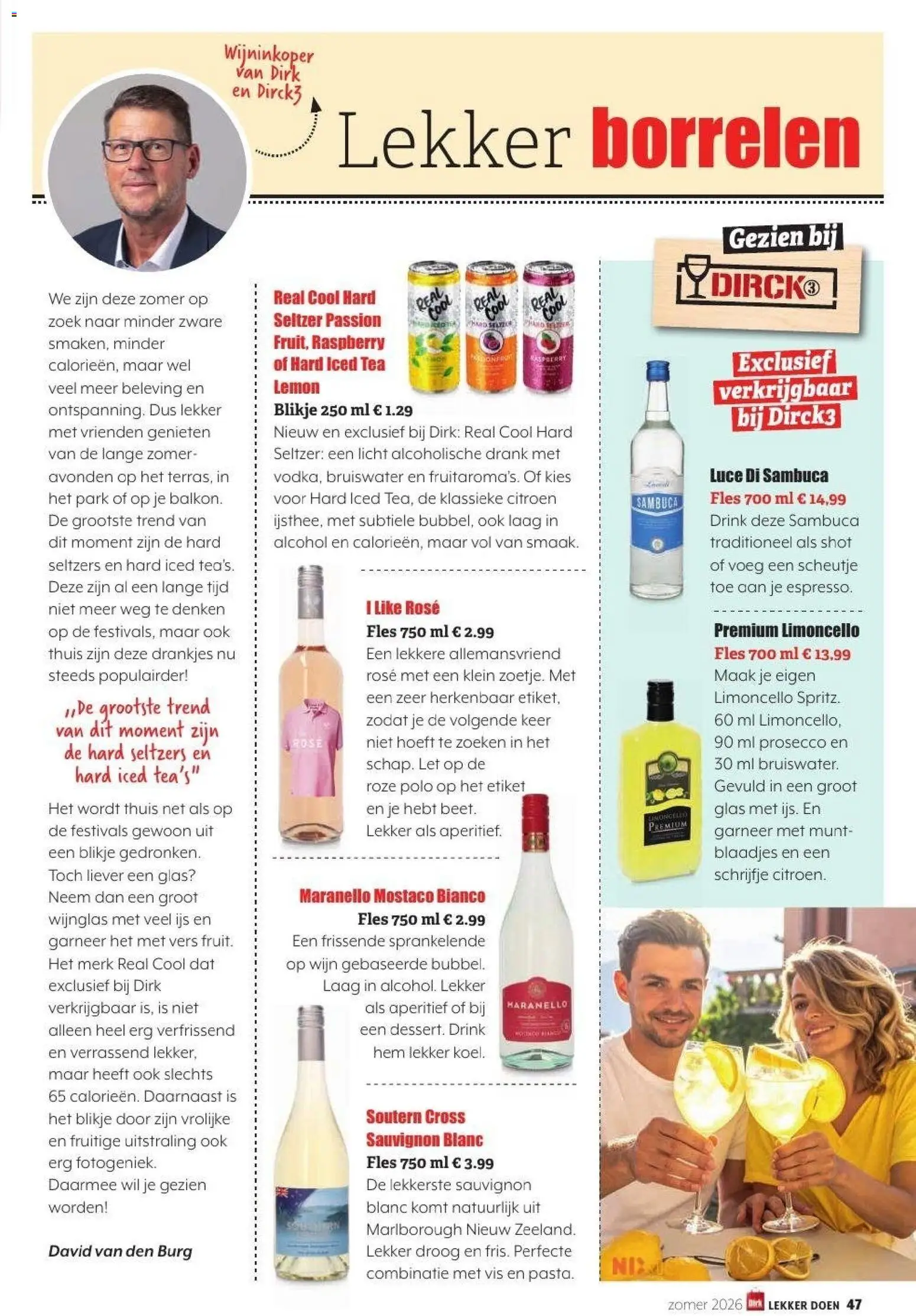 {H1} | Pagina: 47 | Producten: Wijn, Vis, Ijs, Alcohol