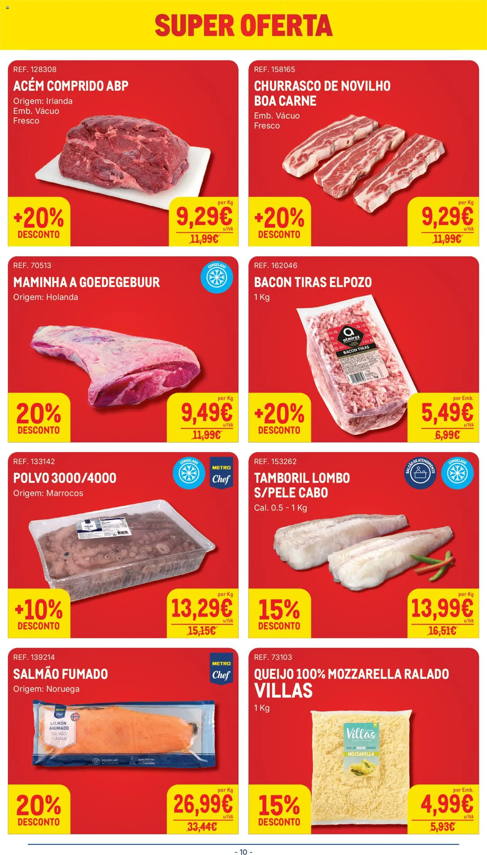Makro Folheto │ válido de 26.05.2026 | Página: 10 | Produtos: Cabo, Bacon, Salmão, Queijo