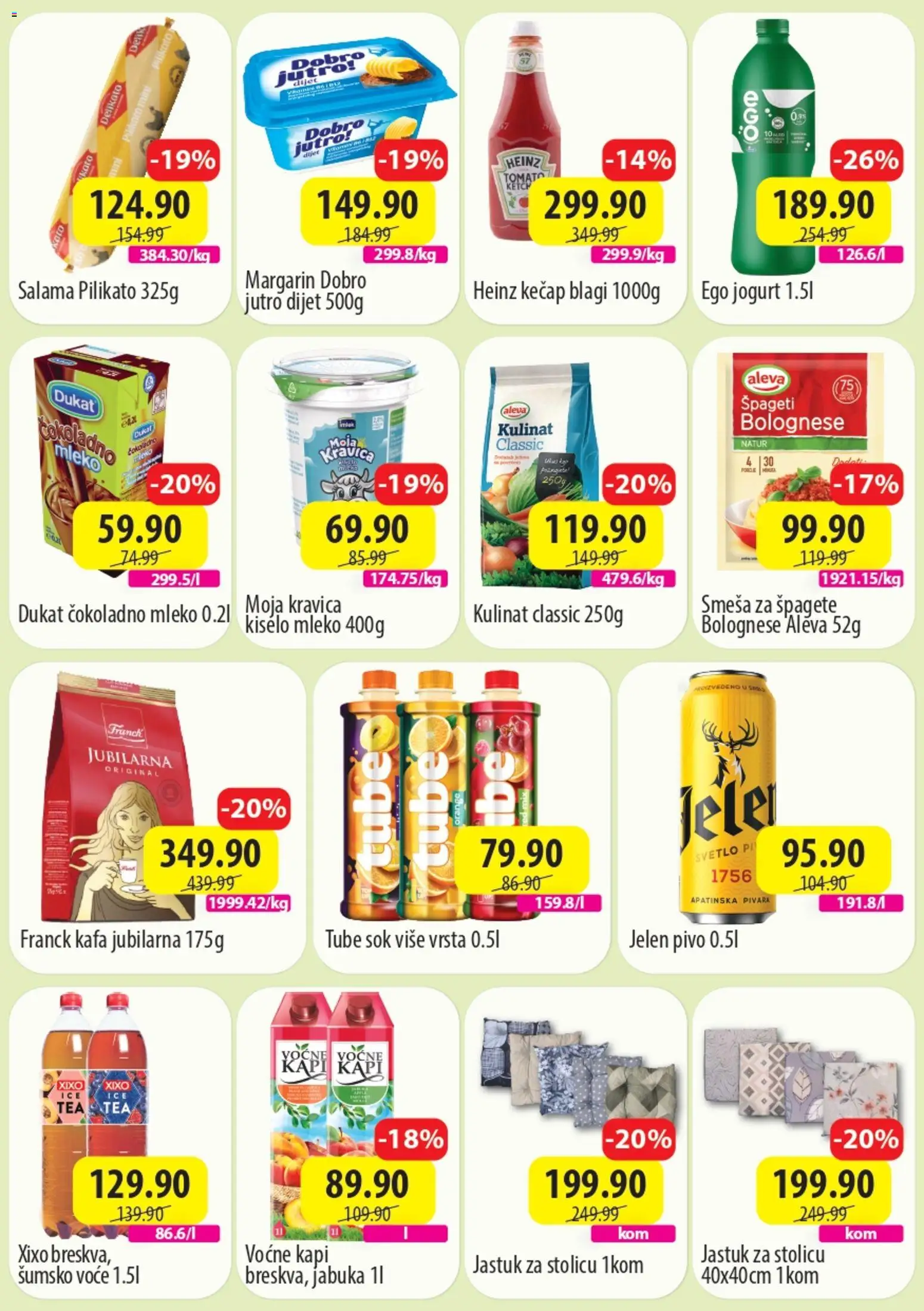 Senta Promet katalog - važi od 25.05.2026 | Strana: 2 | Proizvode: Kečap, Mleko, Kafa, Pivo
