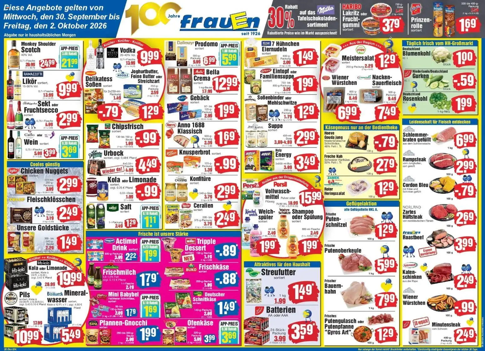 Edeka Prospekt Heide (ab 30.09.2026) » Angebote Online | Seite: 1 | Produkte: Limonade, Spülung, Roastbeef, Fruchtsecco