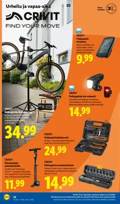 Lidl-mainoslehti voimassa 30/07/2026 alkaen | Sivu: 30 | Tuotteet: Polkupyörä, Kello, Tietokone