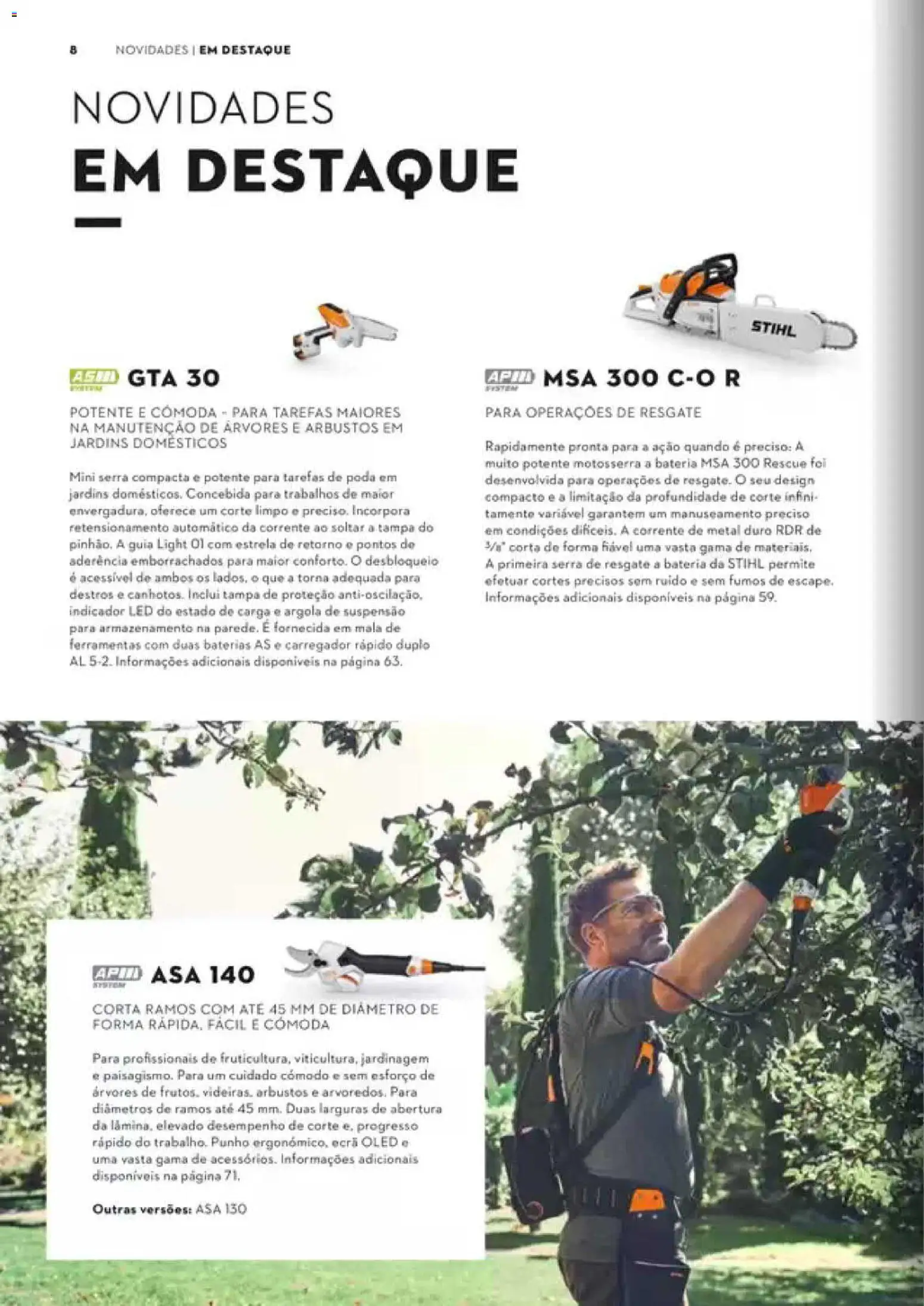 Stihl Catálogo │ válido de 07/09/2026 | Página: 8 | Produtos: Suspensão, Mala de ferramentas, Ferramentas, Cómoda