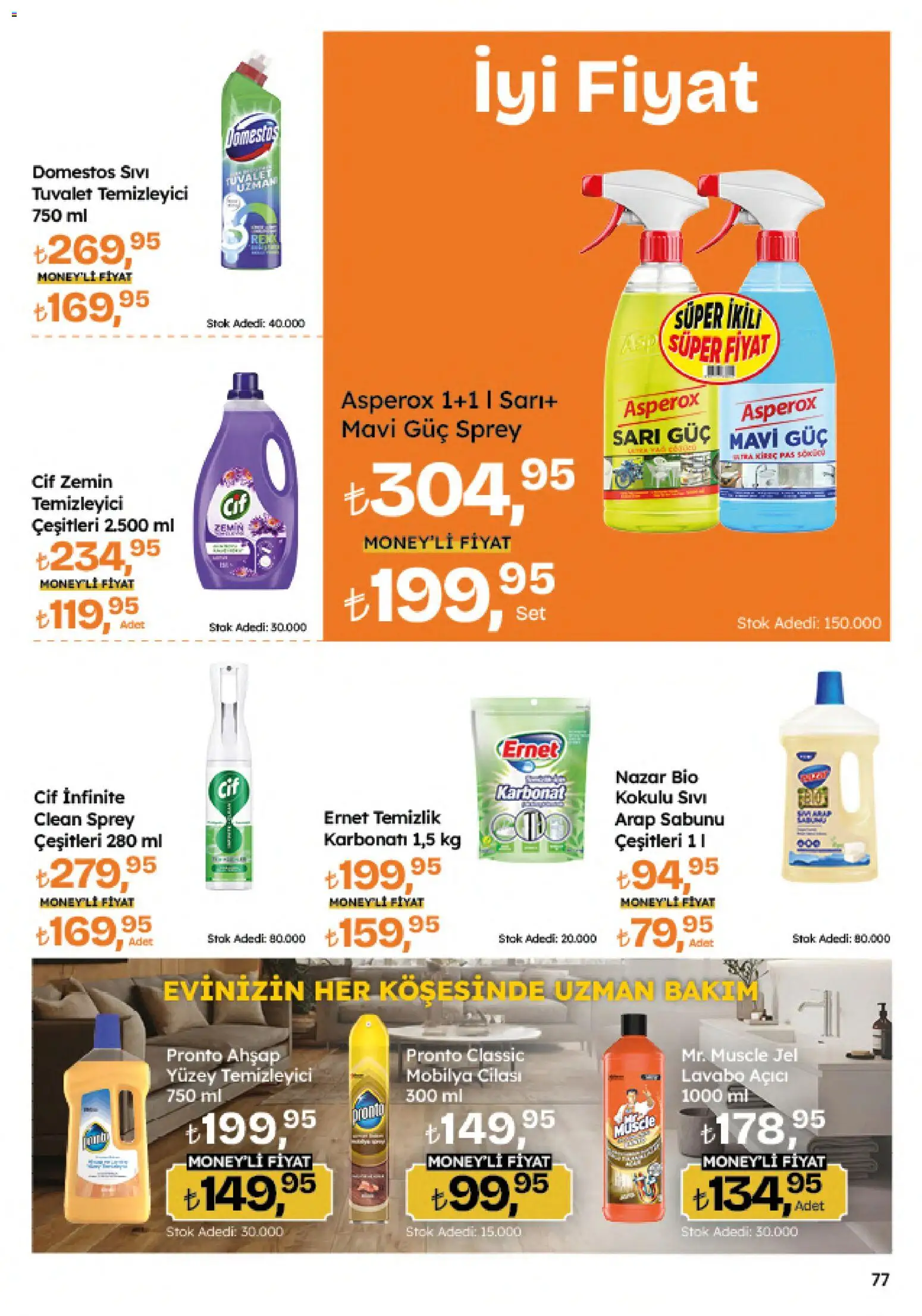 Migros Katalog - Migroskop - 09 Temmuz 2026 tarihinden itibaren geçerlidir | Sayfa: 77 | Ürünler: Arap sabunu, Lavabo, Tuvalet, Lavabo açıcı