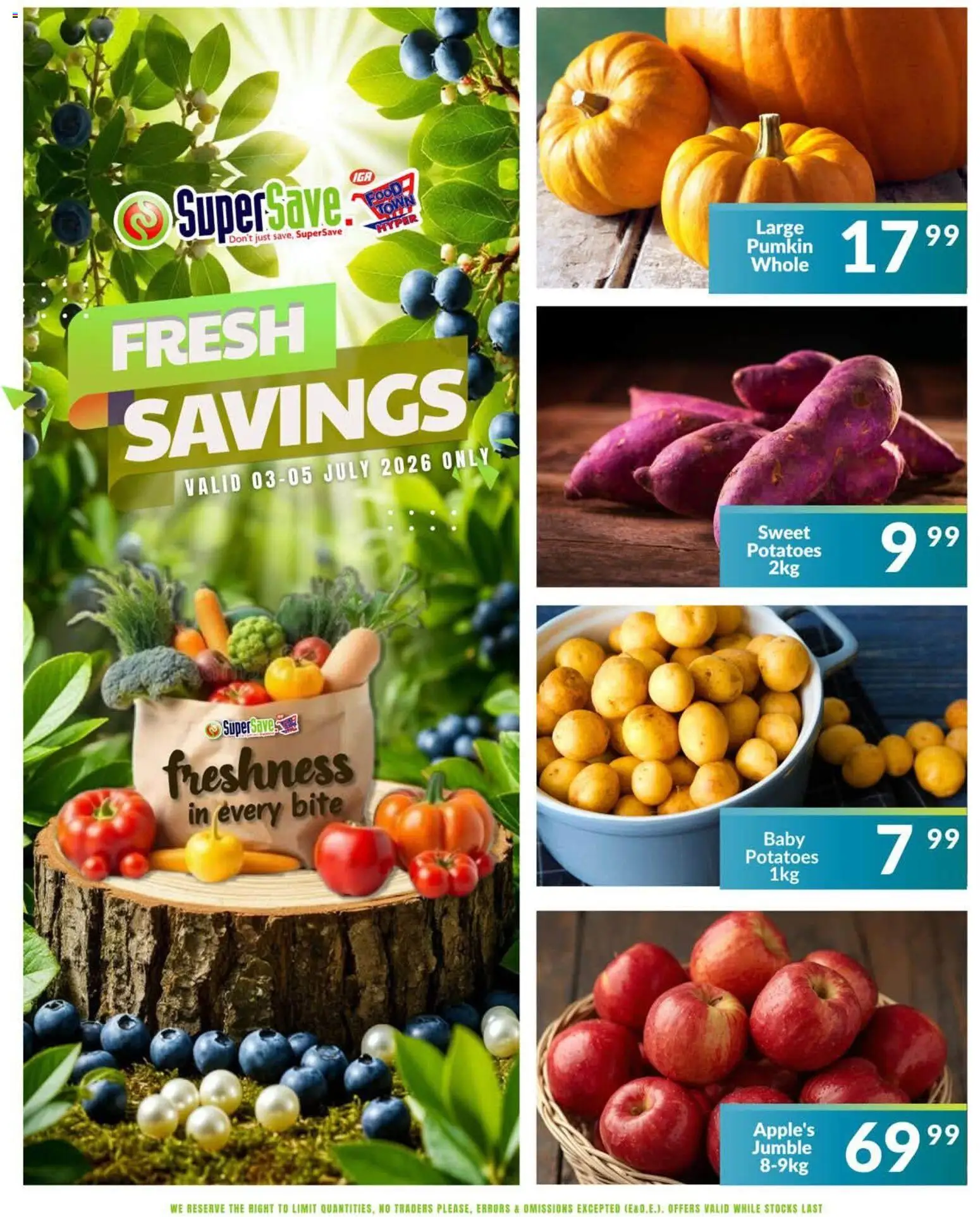 New Super Save catalogue – valid from 03/07/2026 | Page: 3 | Products: Desmaquilante, Potatoes