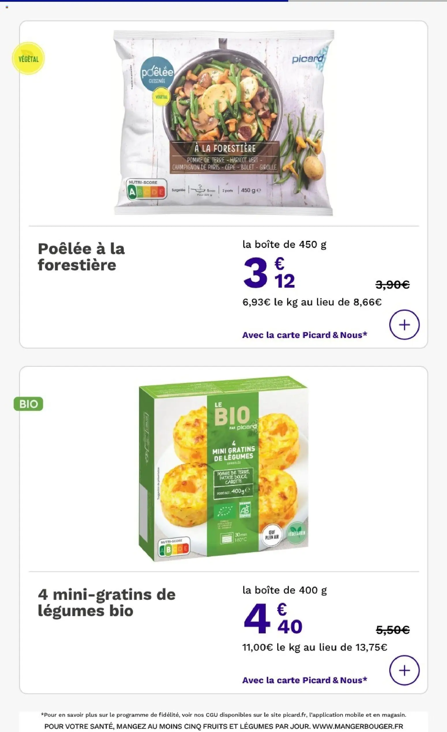 {H1} | Page: 20 | Produits: Haricot vert, Patate douce, Champignon, Carotte