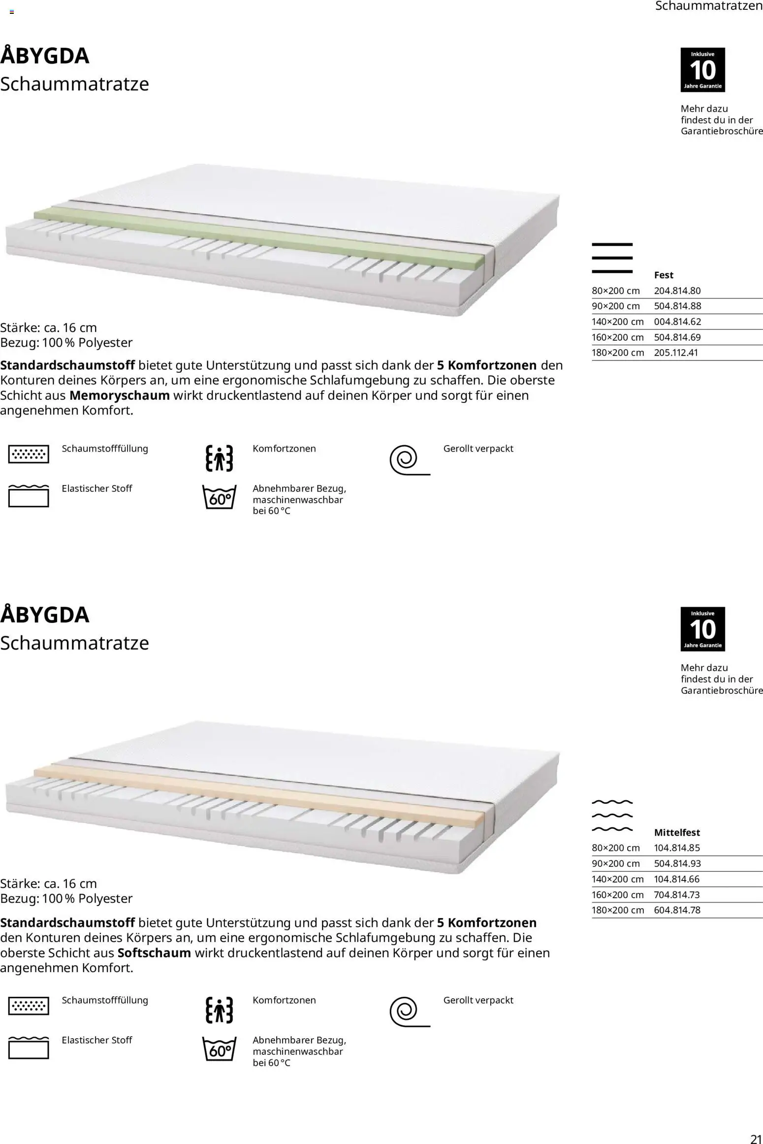 Ikea Prospekt Schlafkomfort – gültig ab 16.09.2026 | Seite: 21