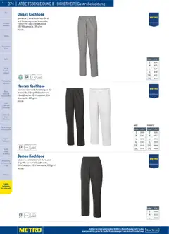 Metro angebote Gastro Non-Food Katalog ab 01.01.2026 gültig | Seite: 374 | Produkte: Bekleidung, Eis