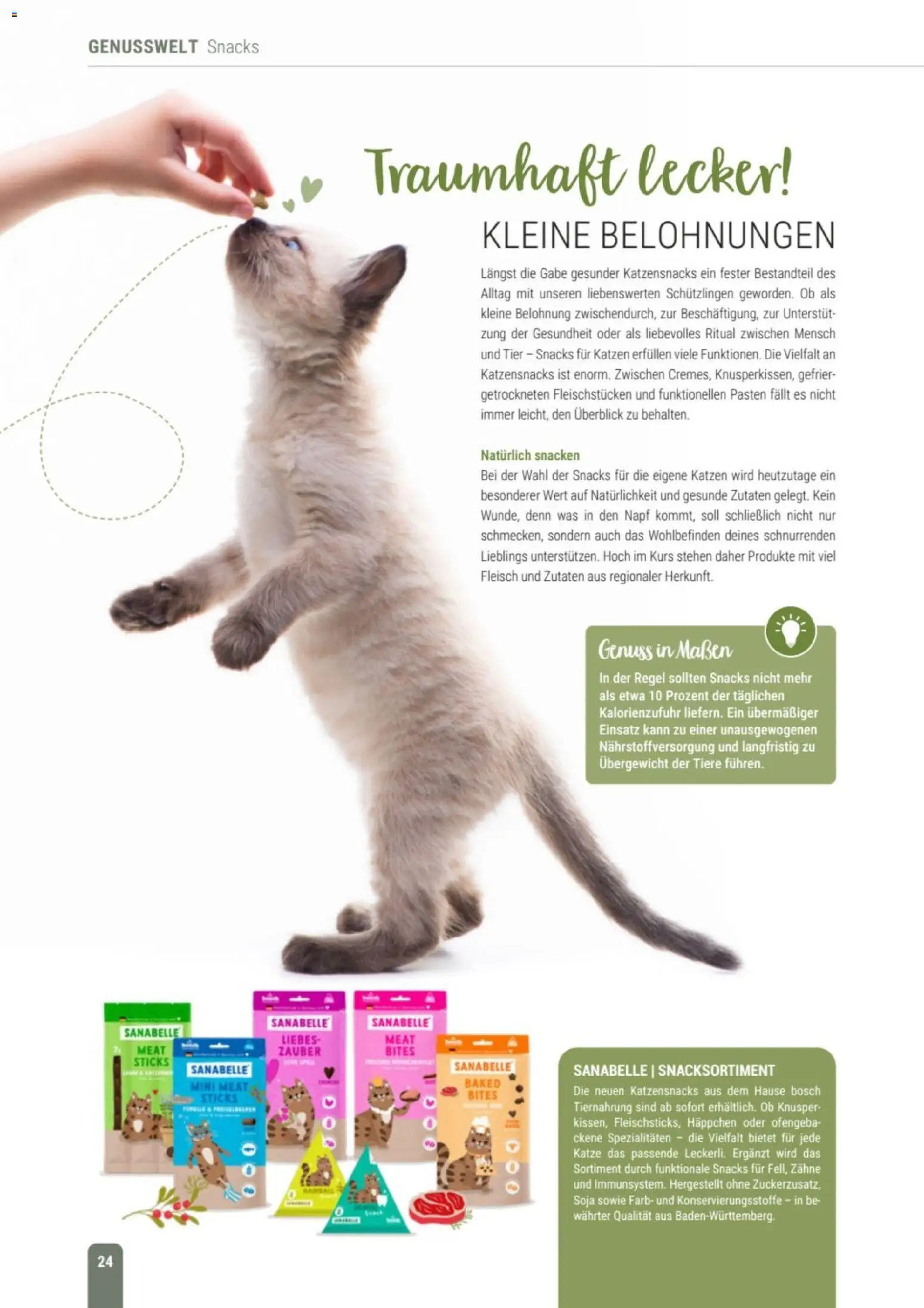 zookauf Themenkatalog Katze – gültig ab 01.10.2026 | Seite: 24 | Produkte: Bosch, Spezialitäten, Fleisch