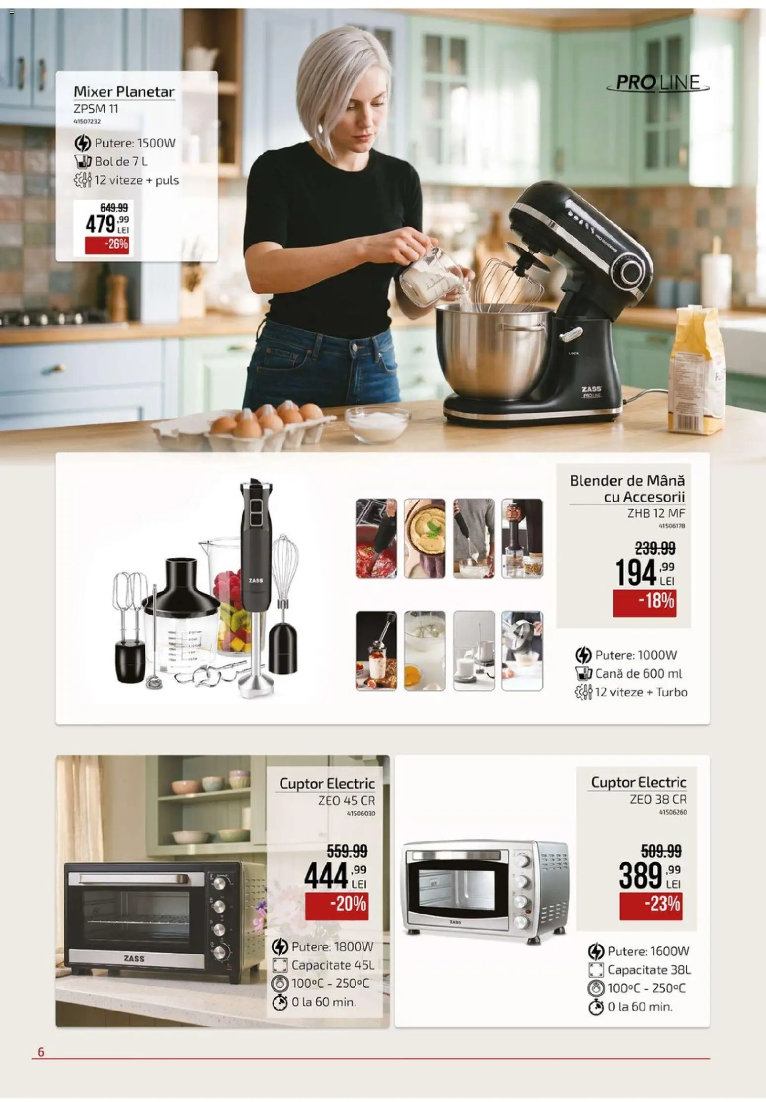 Noul catalog Carrefour – valabil de la 09.09.2026 | Pagină: 6 | Produse: Blender, Cuptor, Mixer, Bol
