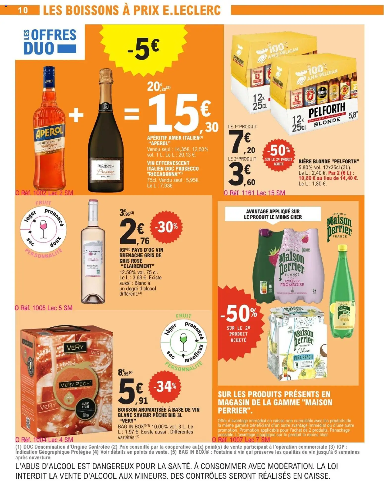{H1} | Page: 10 | Produits: Alcool, Pêche, Base, Bière