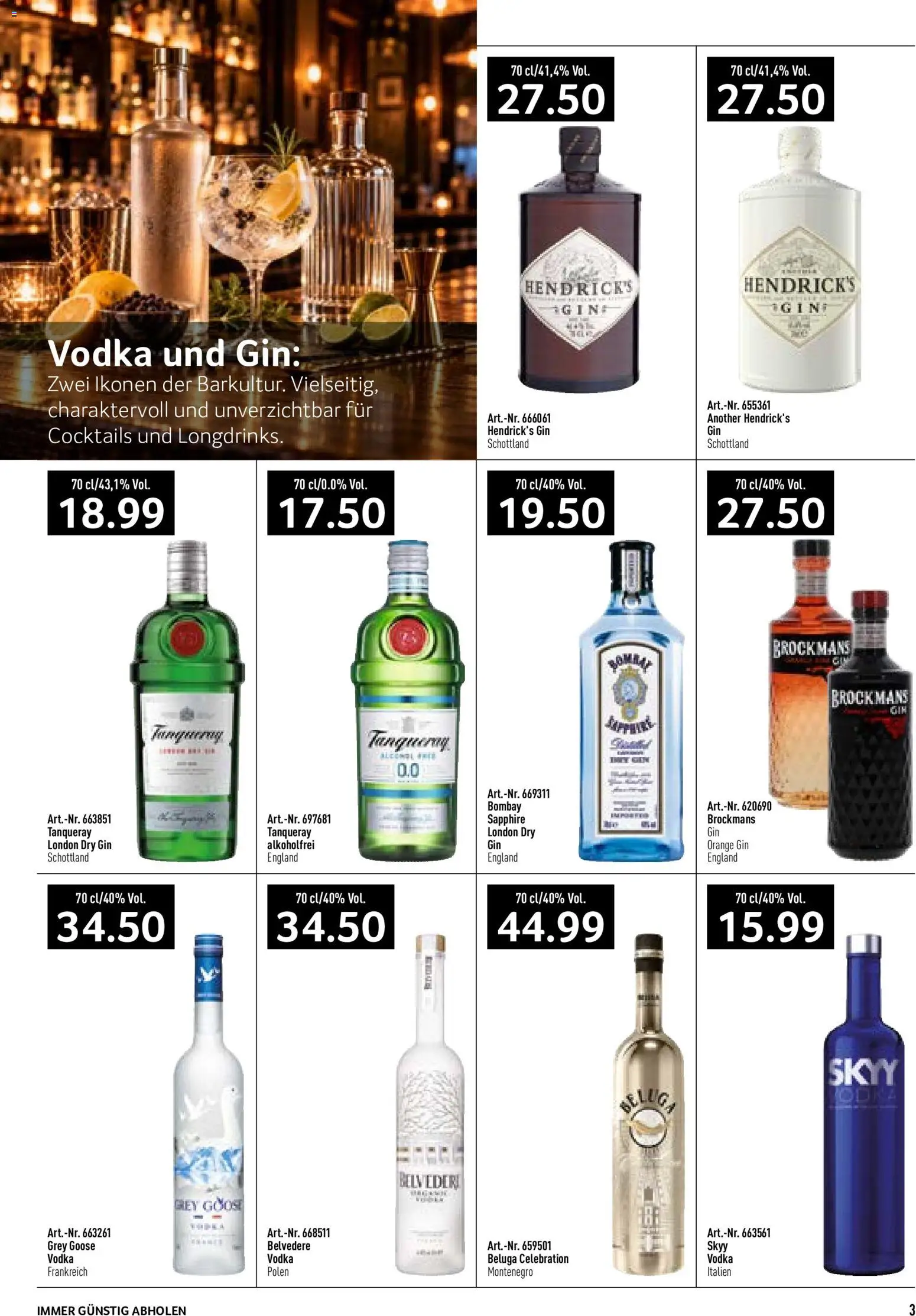 Prodega aktionen Nightlife – gültig ab 26.10.2026 | Seite: 3 | Produkte: Gin
