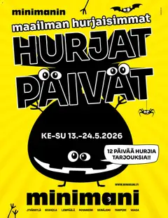 Minimani-mainoslehti voimassa 13.05.2026 alkaen